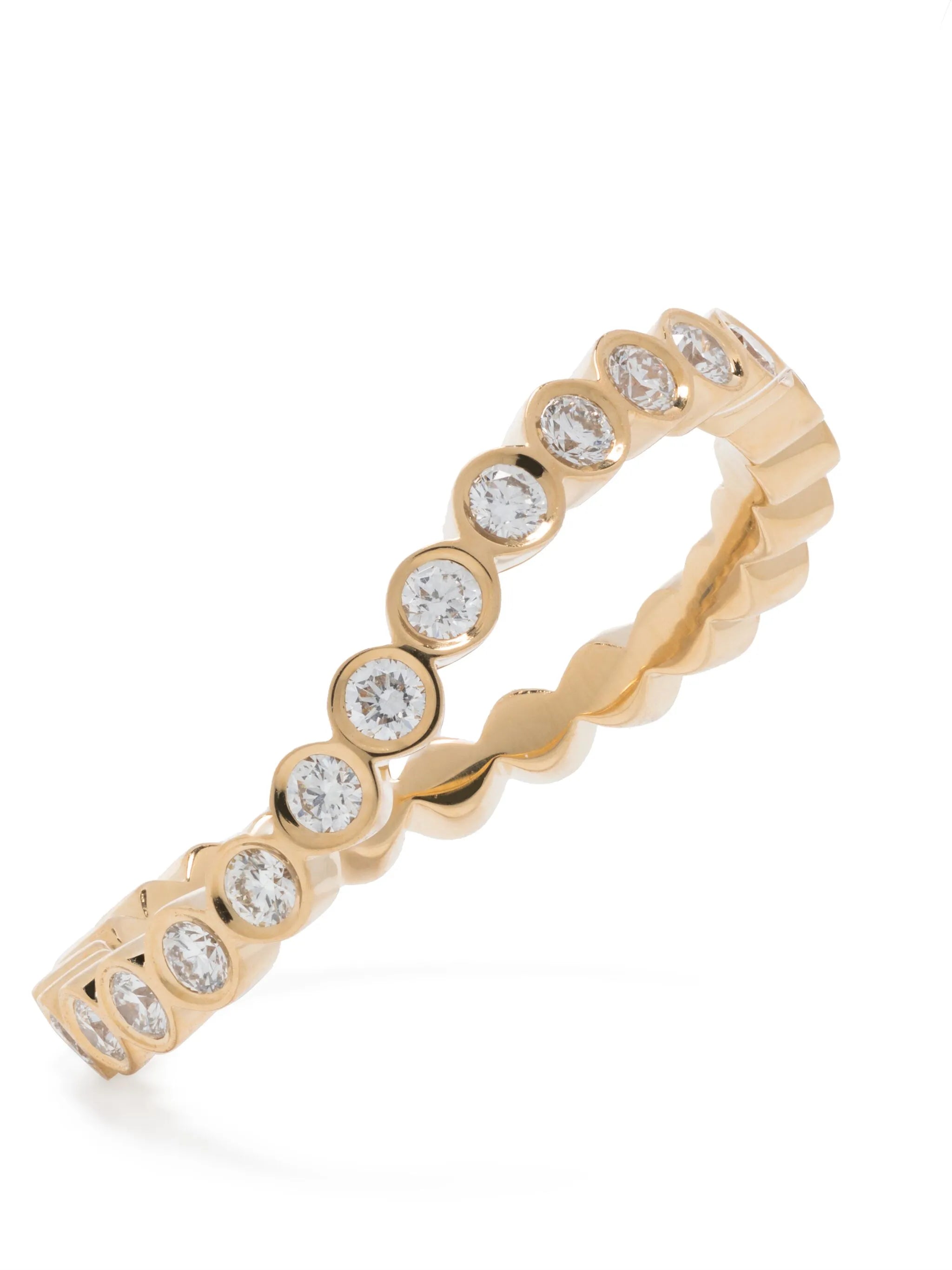 18kt yellow gold Courant d'Ensemble diamond ring