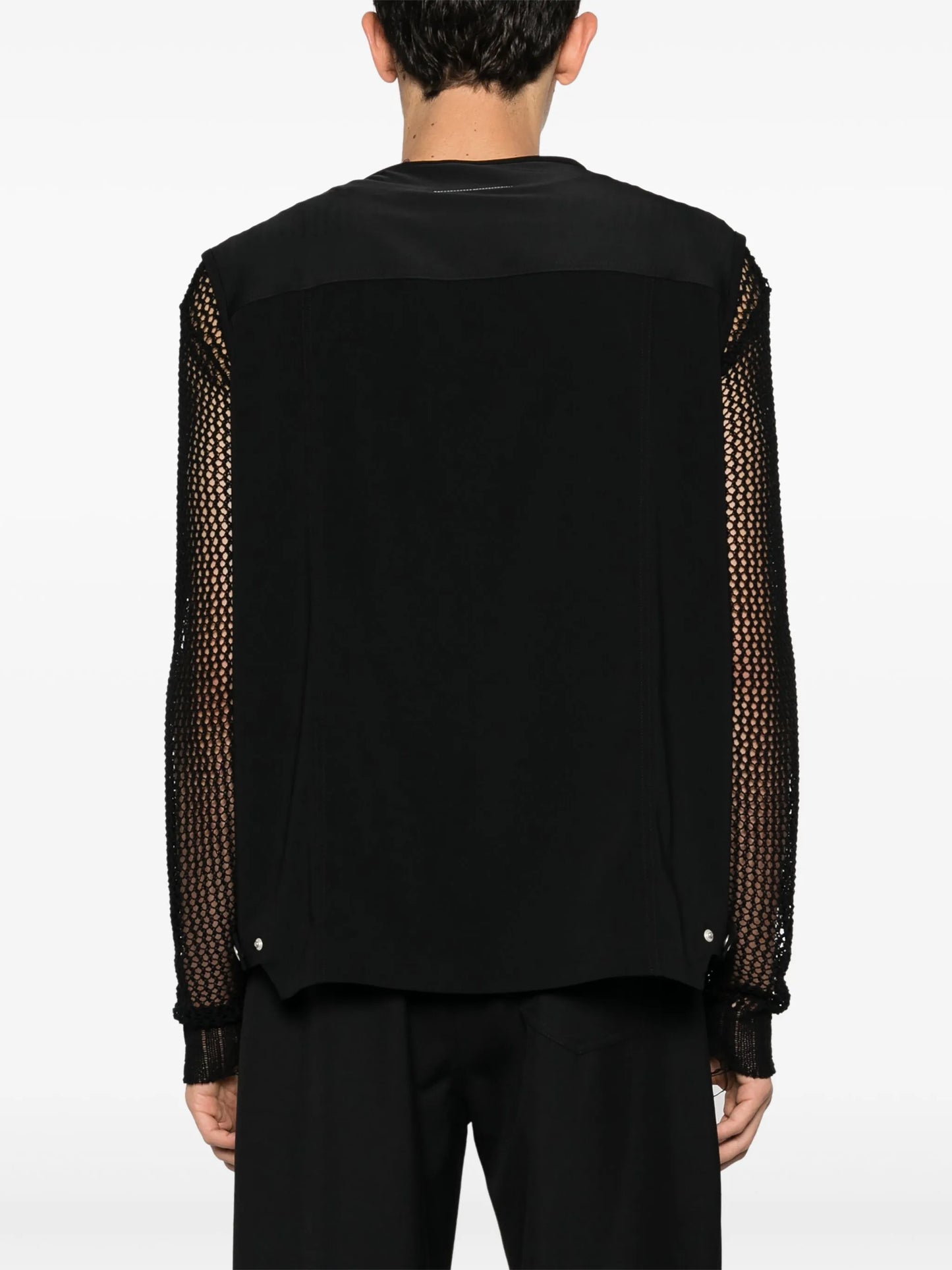 multi-pocket zip-up gilet