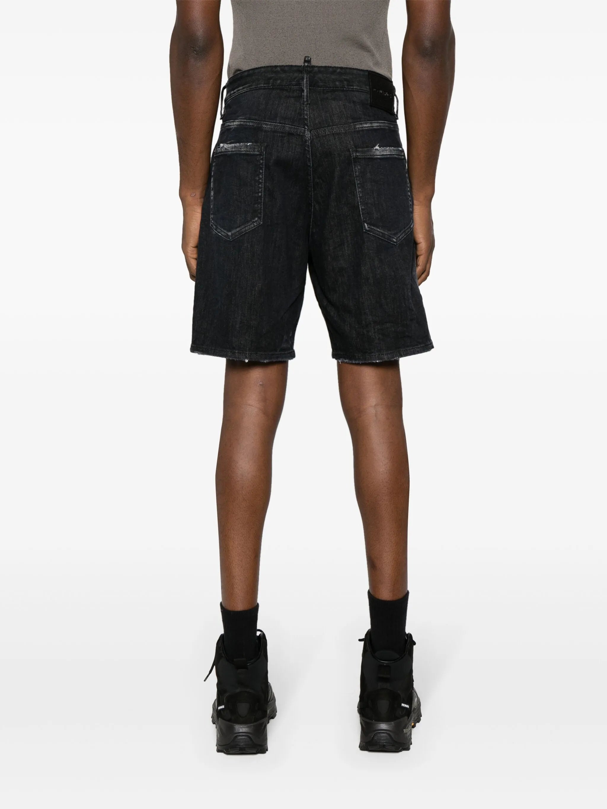 Marine denim shorts