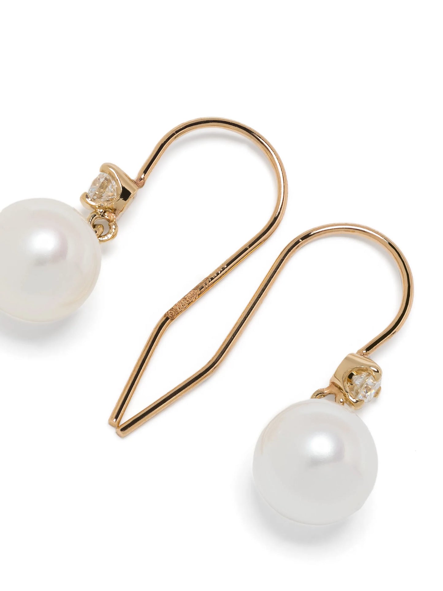 14kt gold wire hook earrings