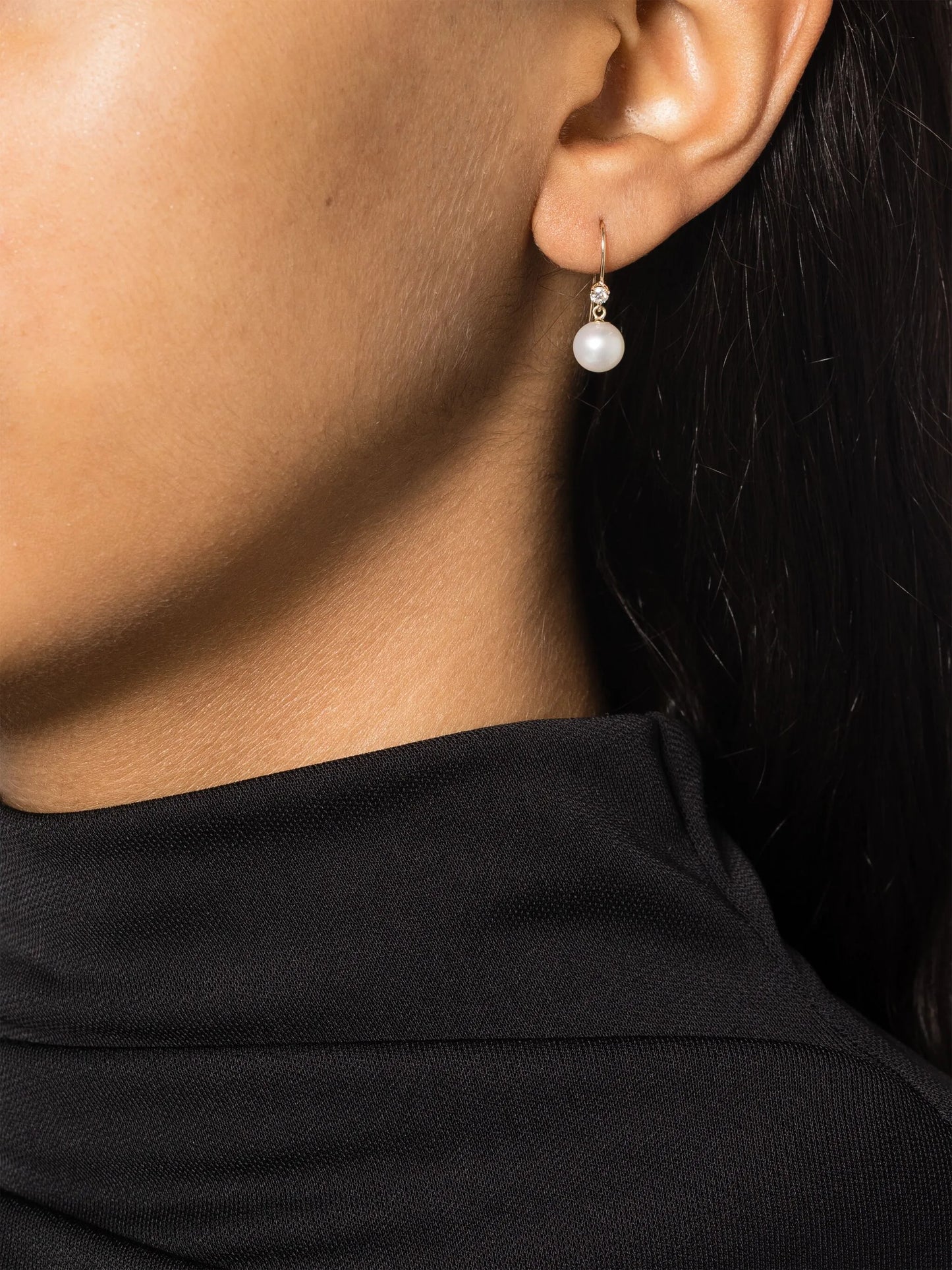 14kt gold wire hook earrings