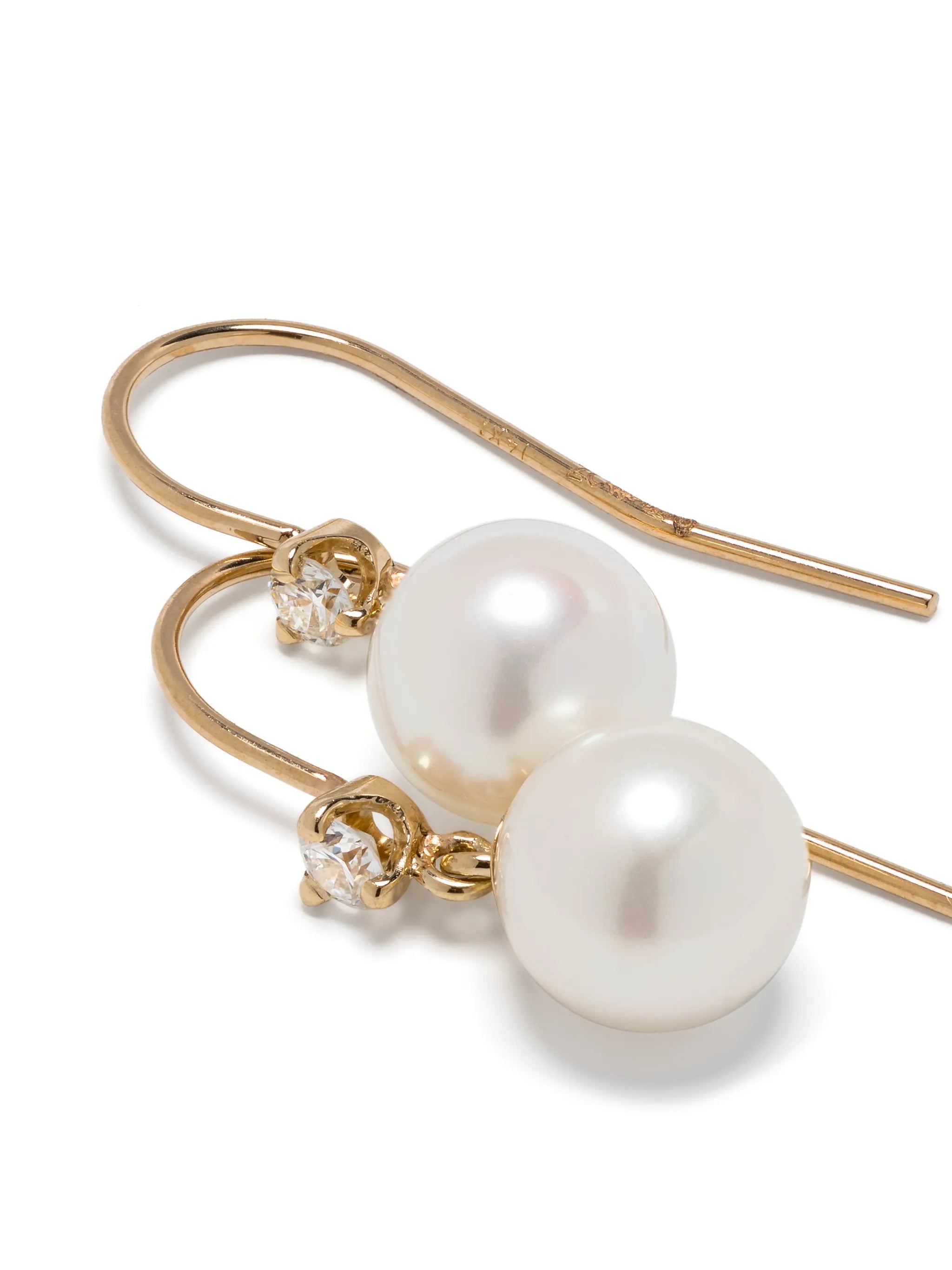 14kt gold wire hook earrings