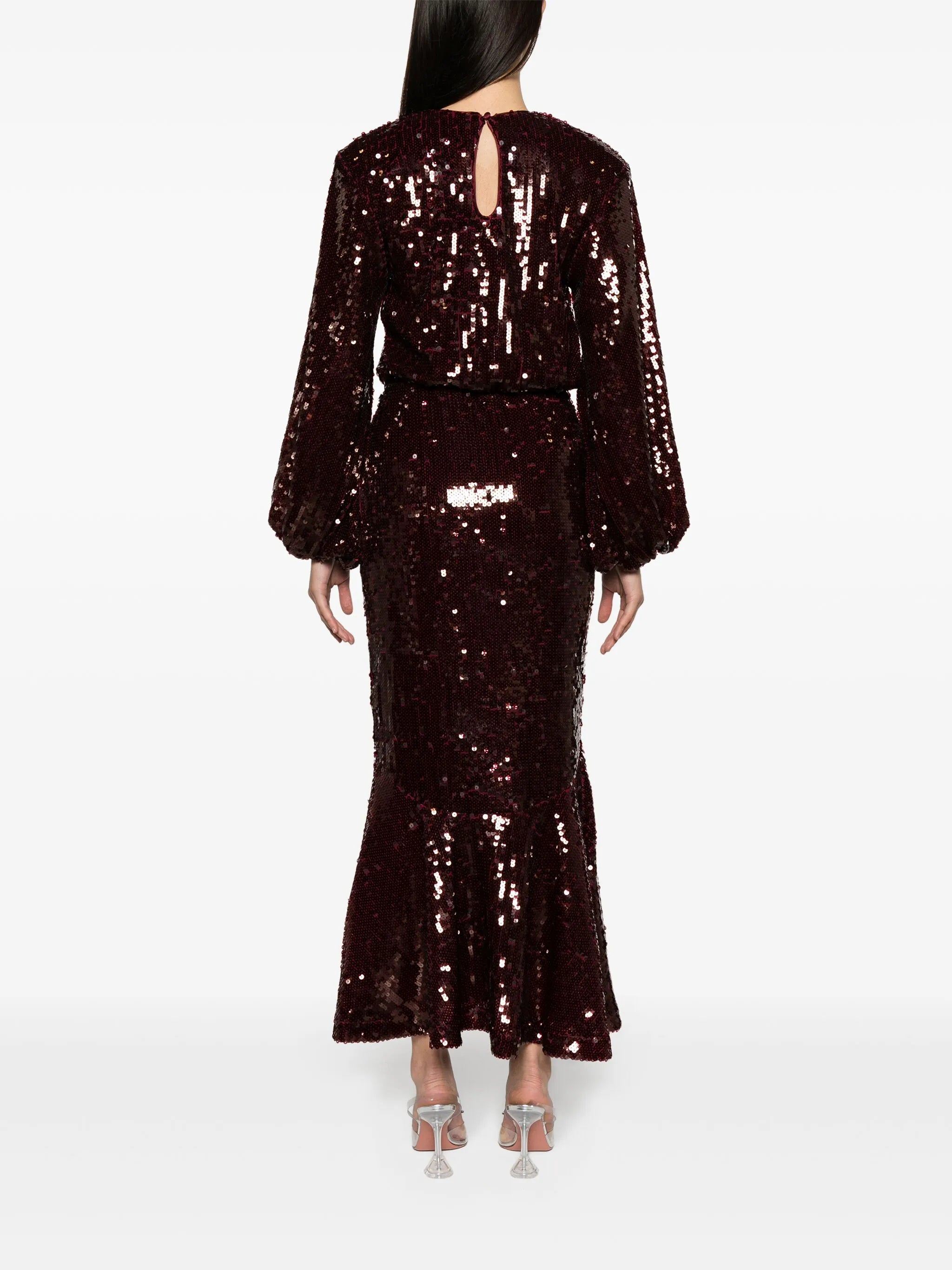 sequinned maxi dress
