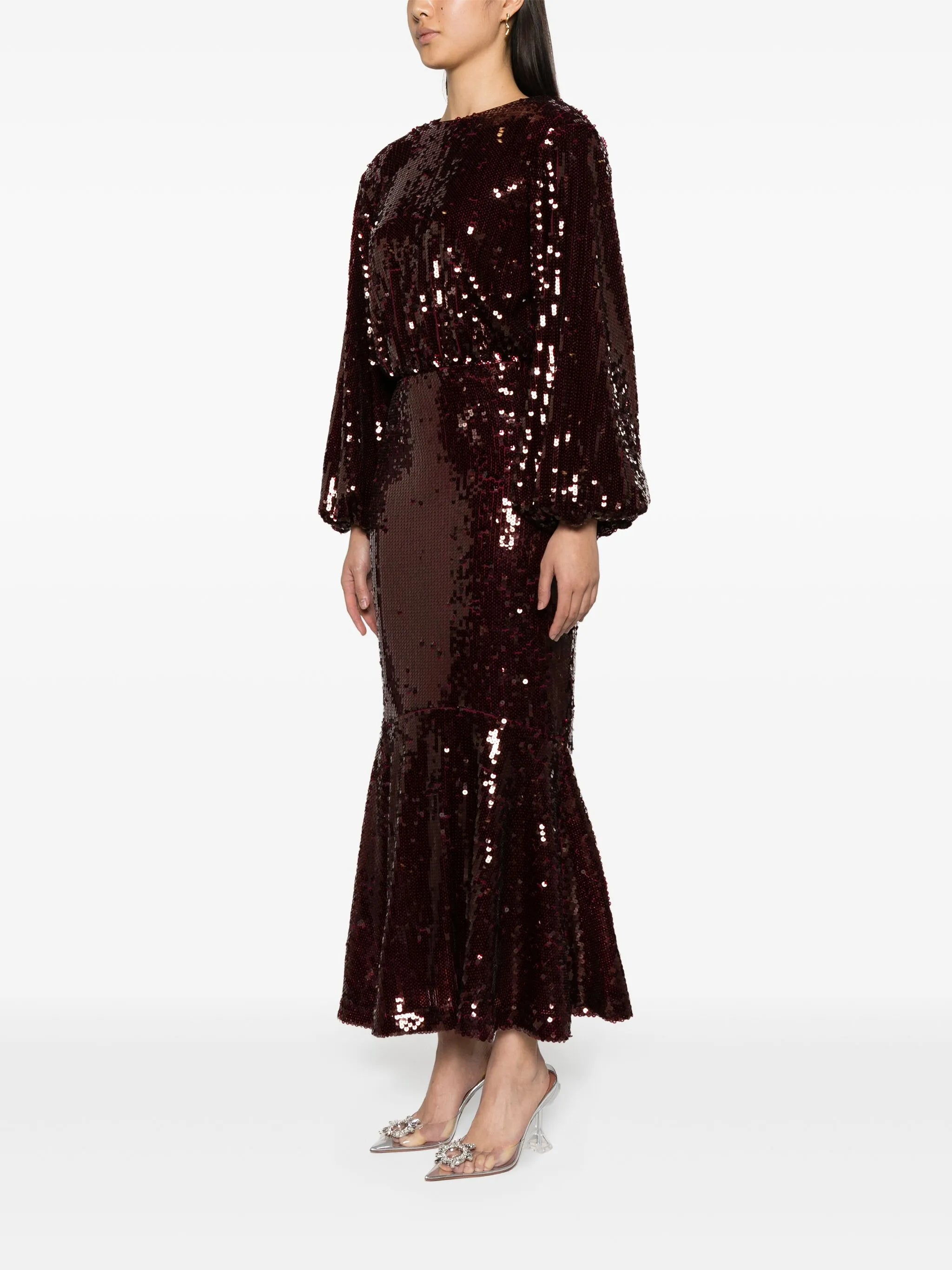 sequinned maxi dress