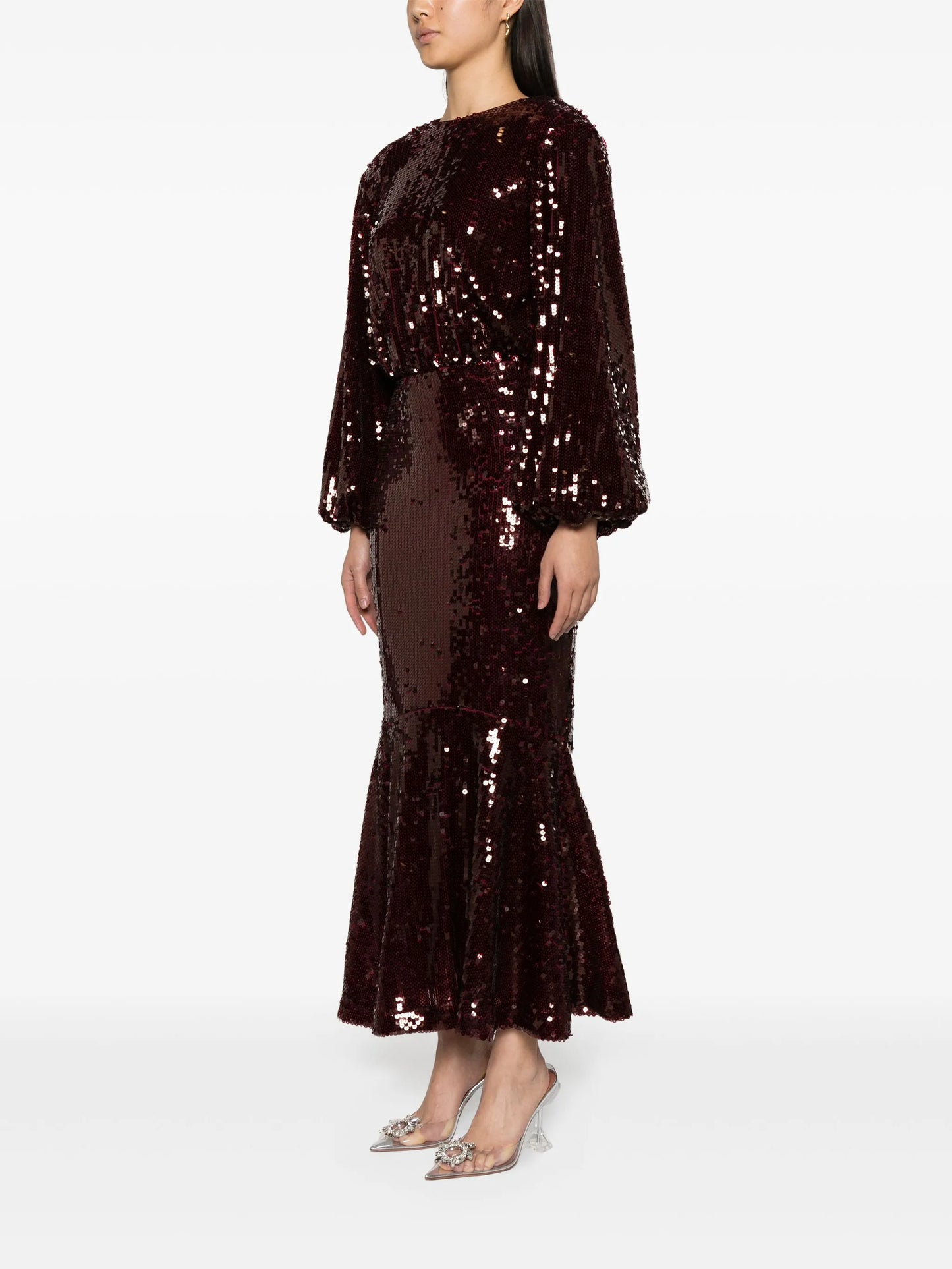 sequinned maxi dress