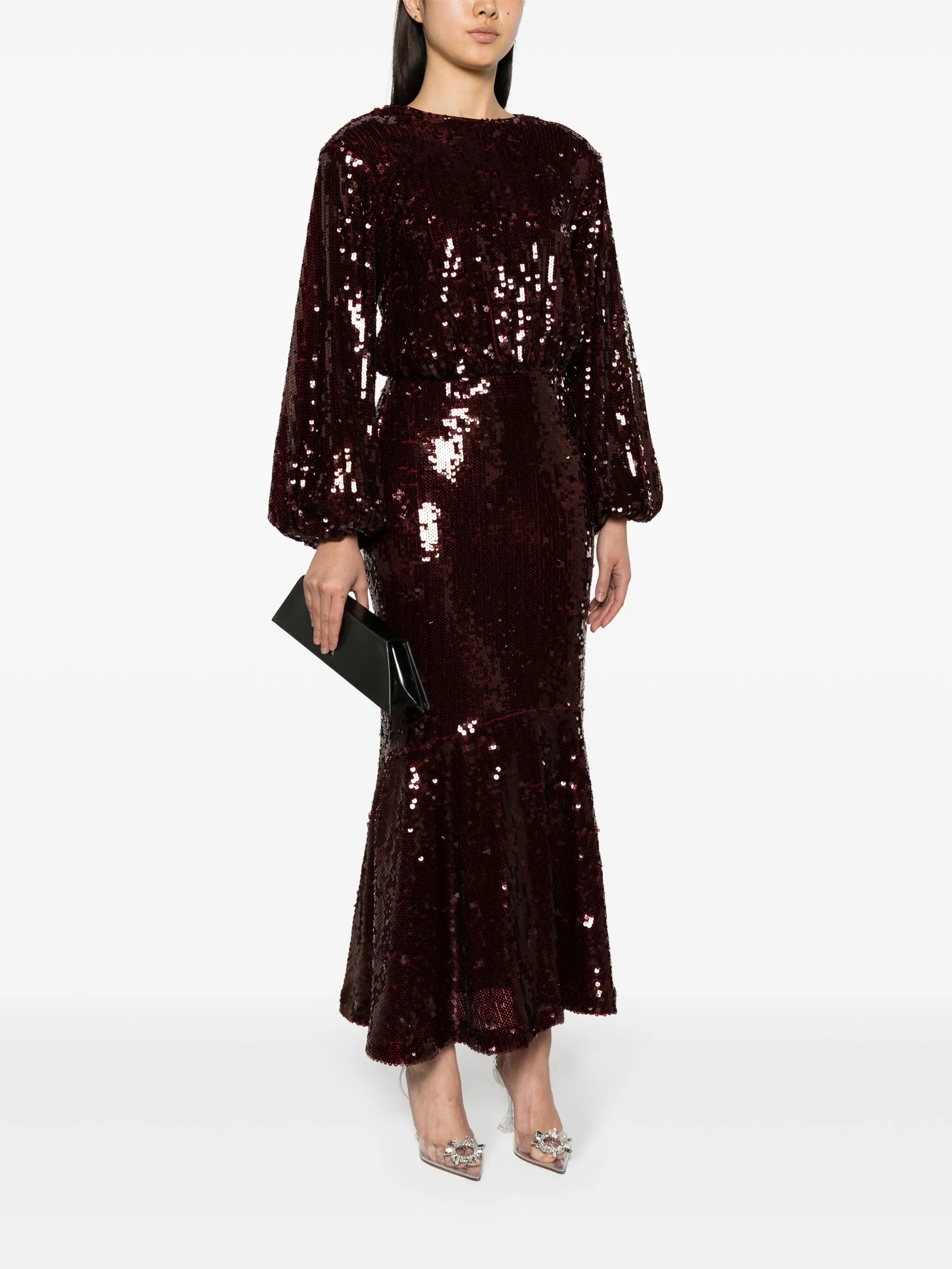 sequinned maxi dress