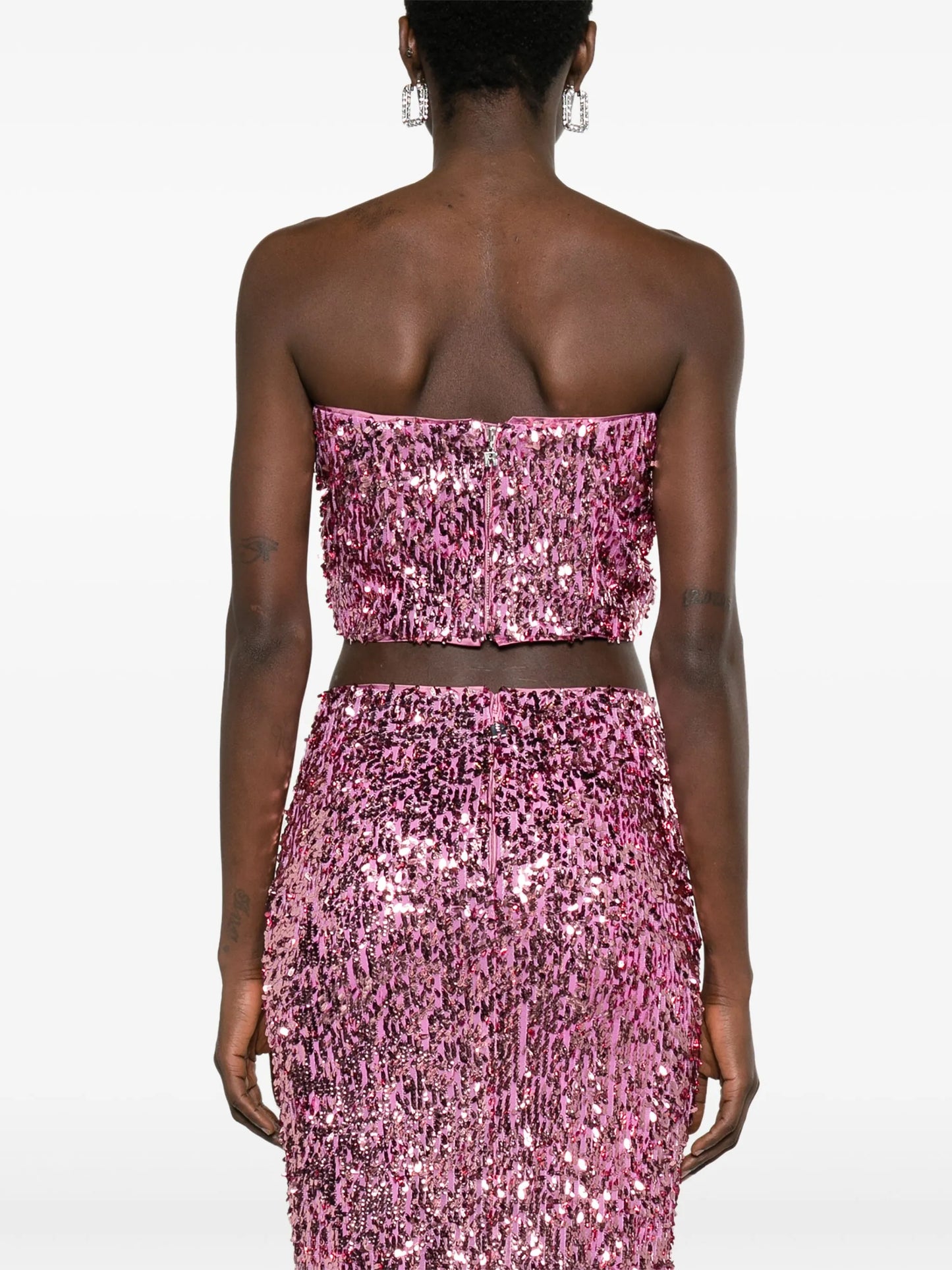 sequined bandeau top