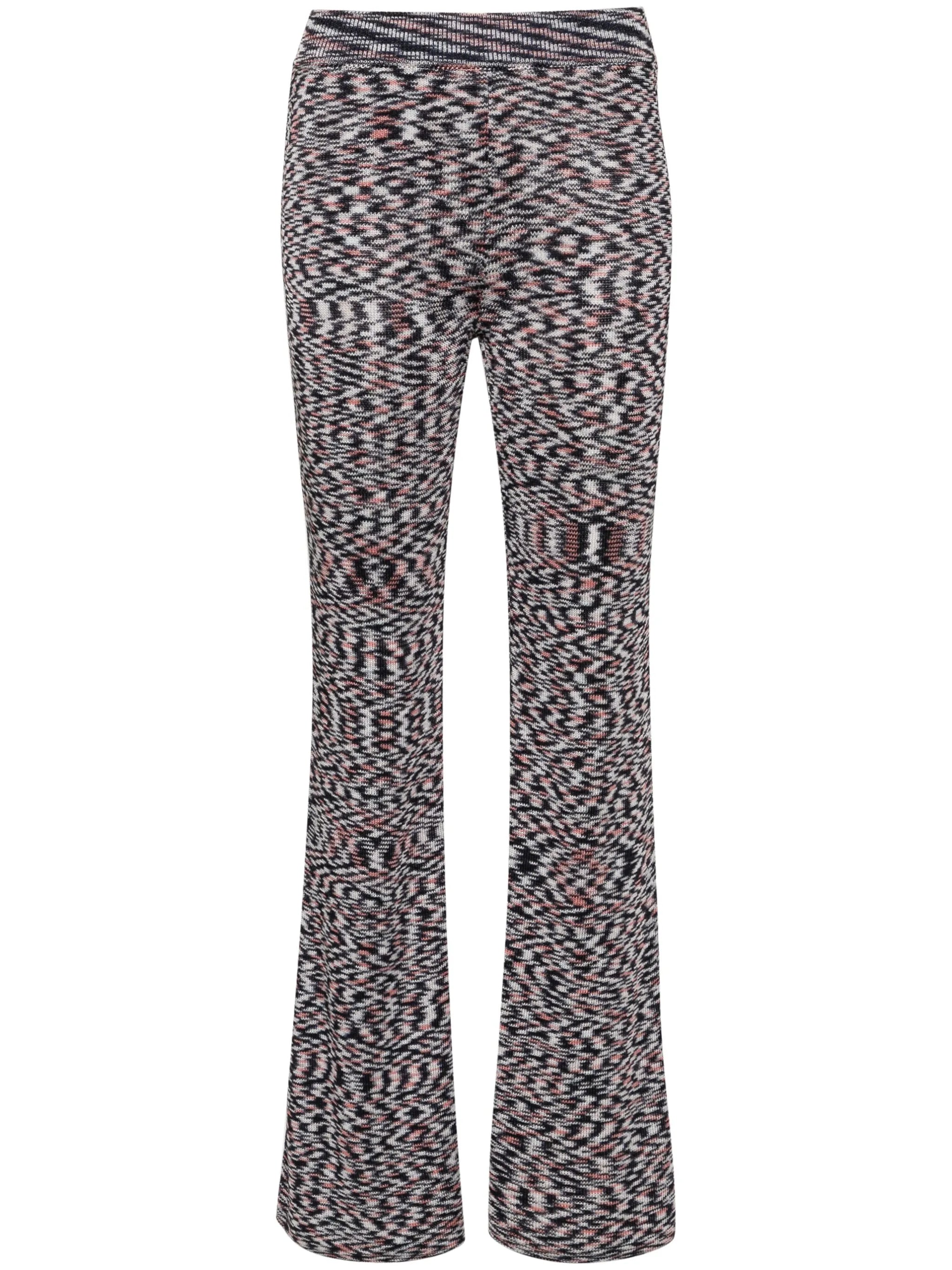 high-waist flared trousers