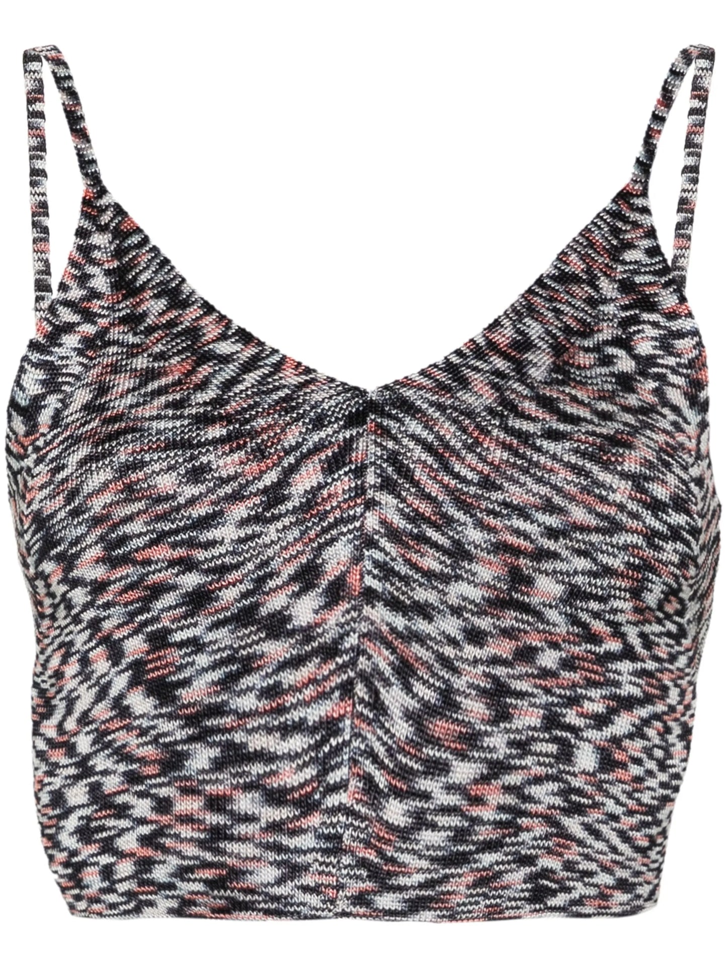 tied-around cropped top