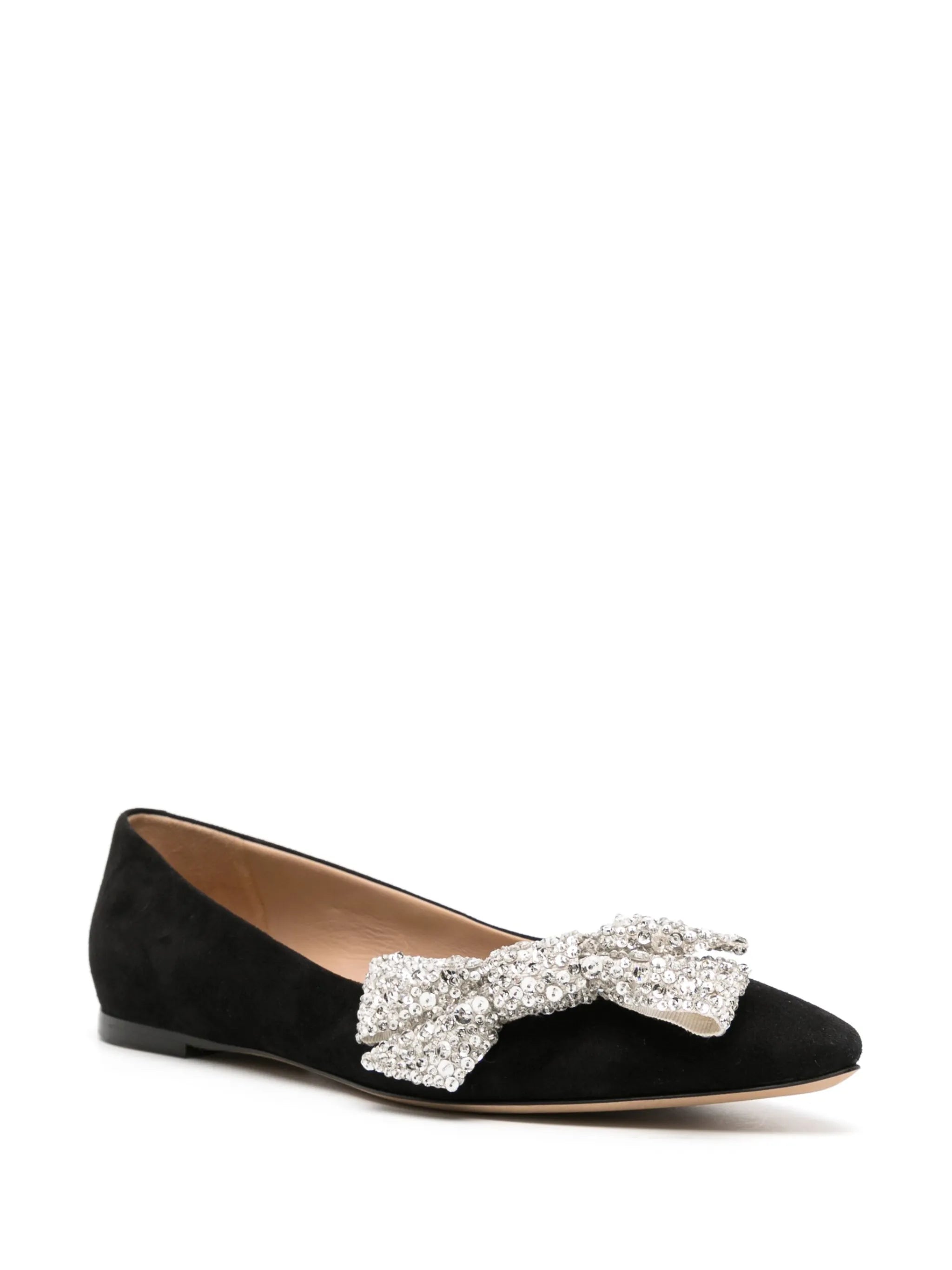 Thea suede ballerina shoes