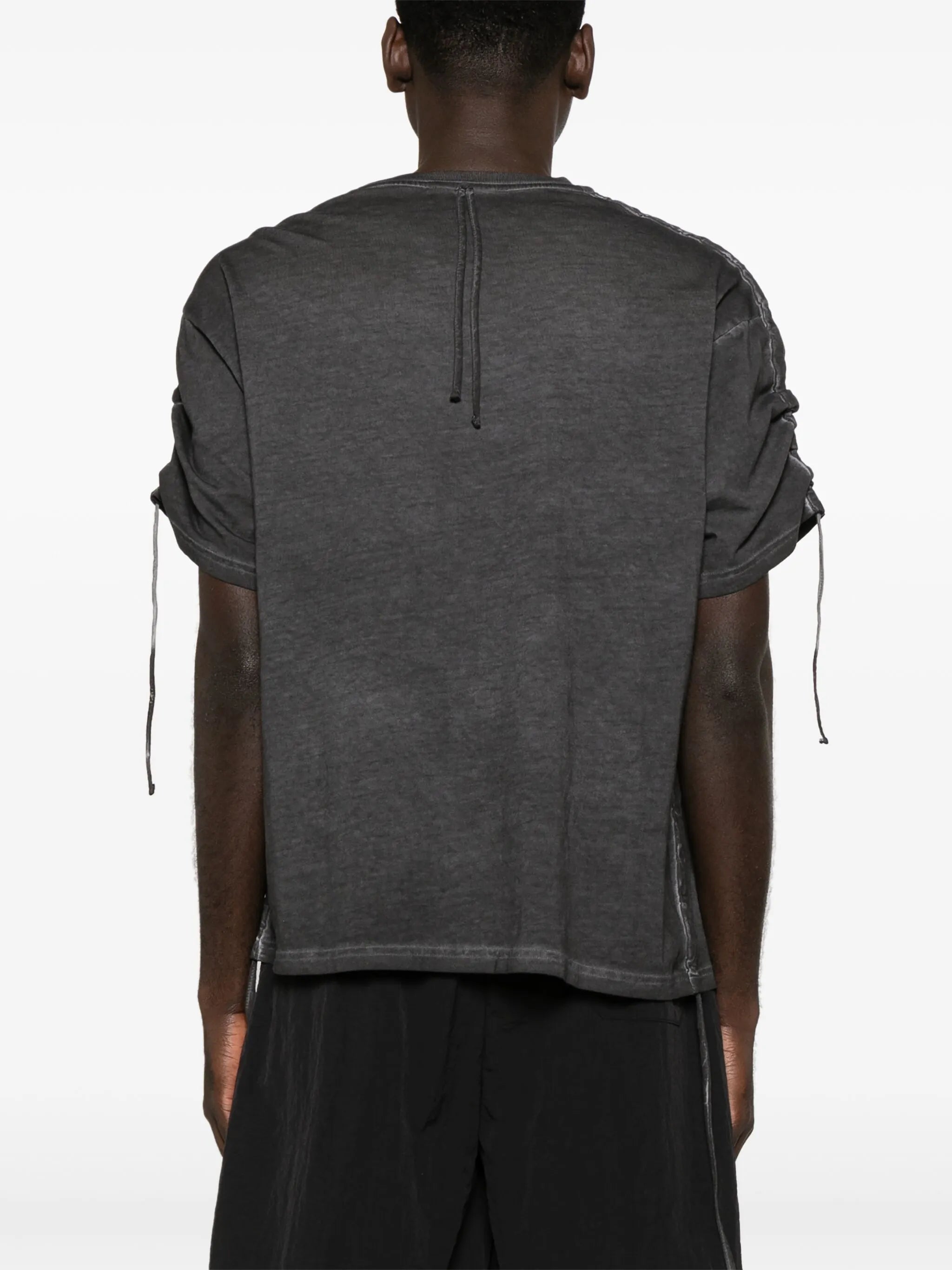 drop-shoulder cotton T-shirt