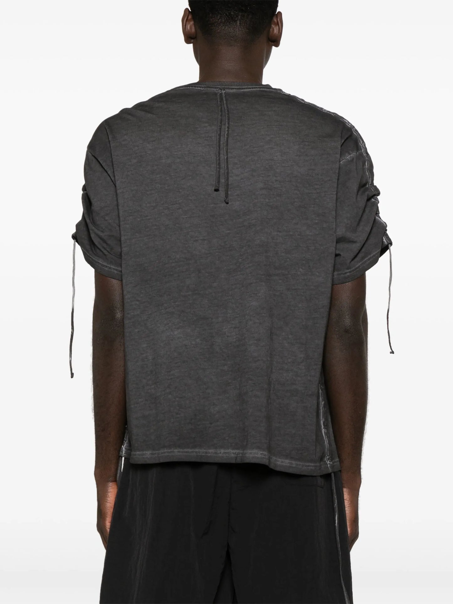 drop-shoulder cotton T-shirt