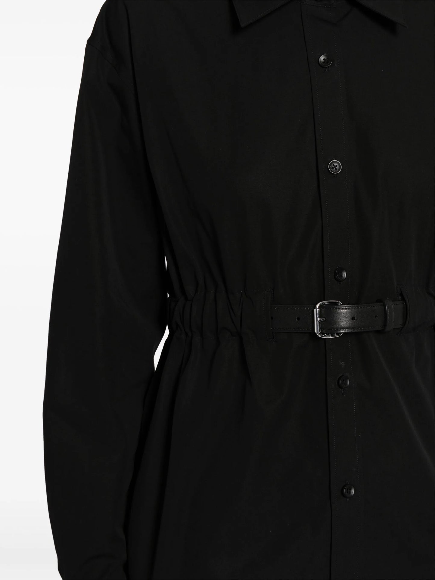 belted cotton tunic shirt
