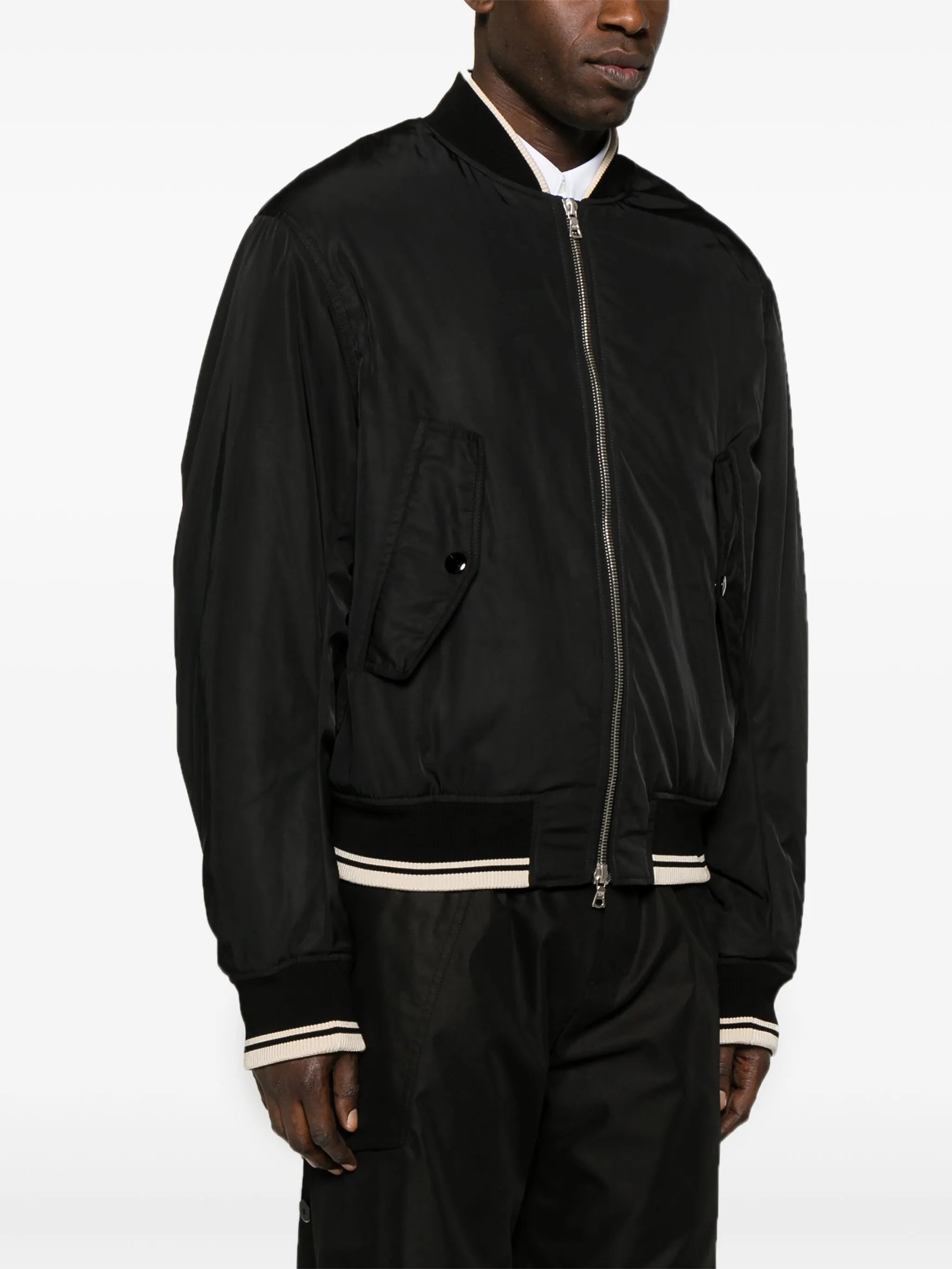 Vellow padded bomber jacket