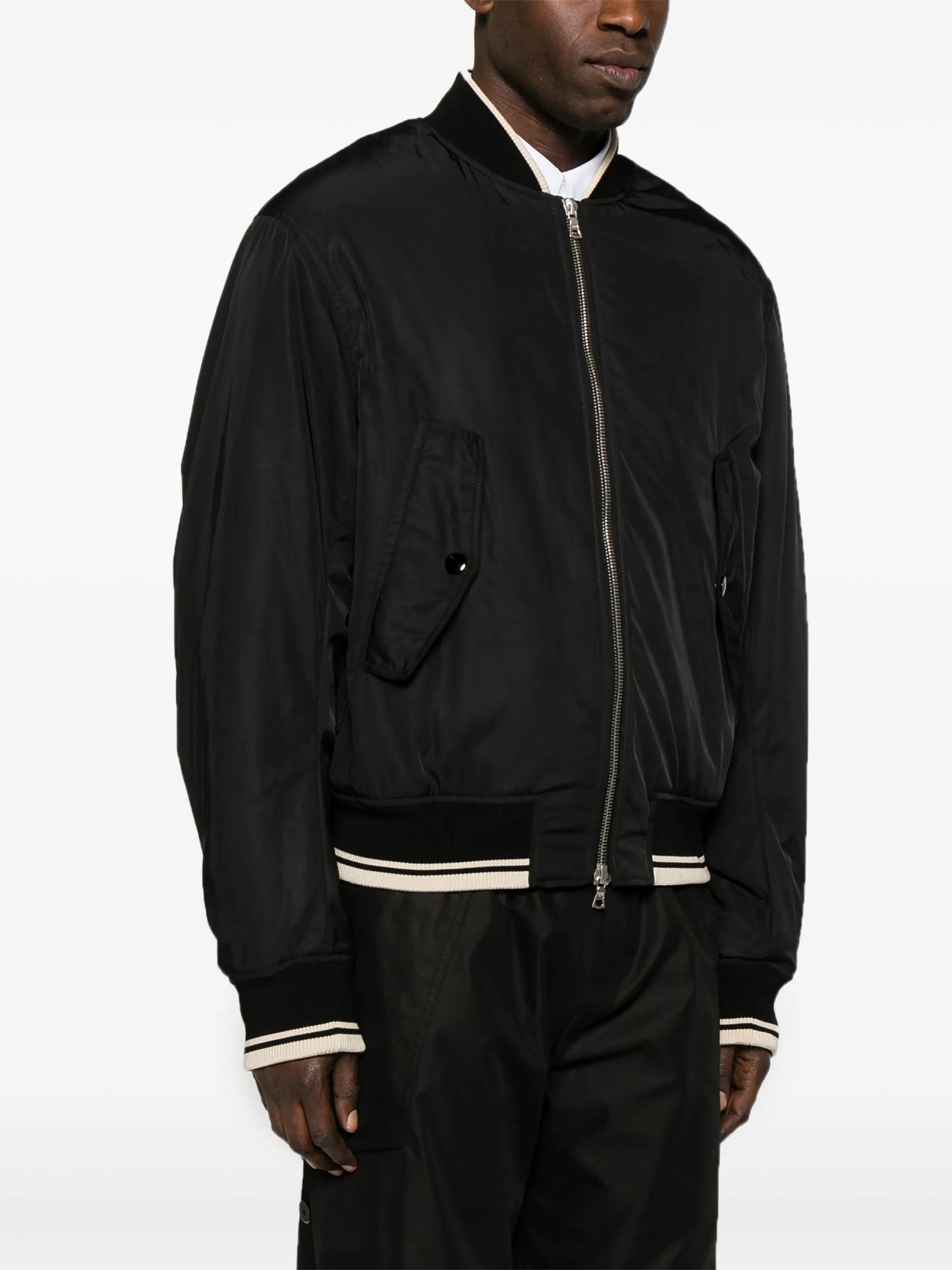Vellow padded bomber jacket