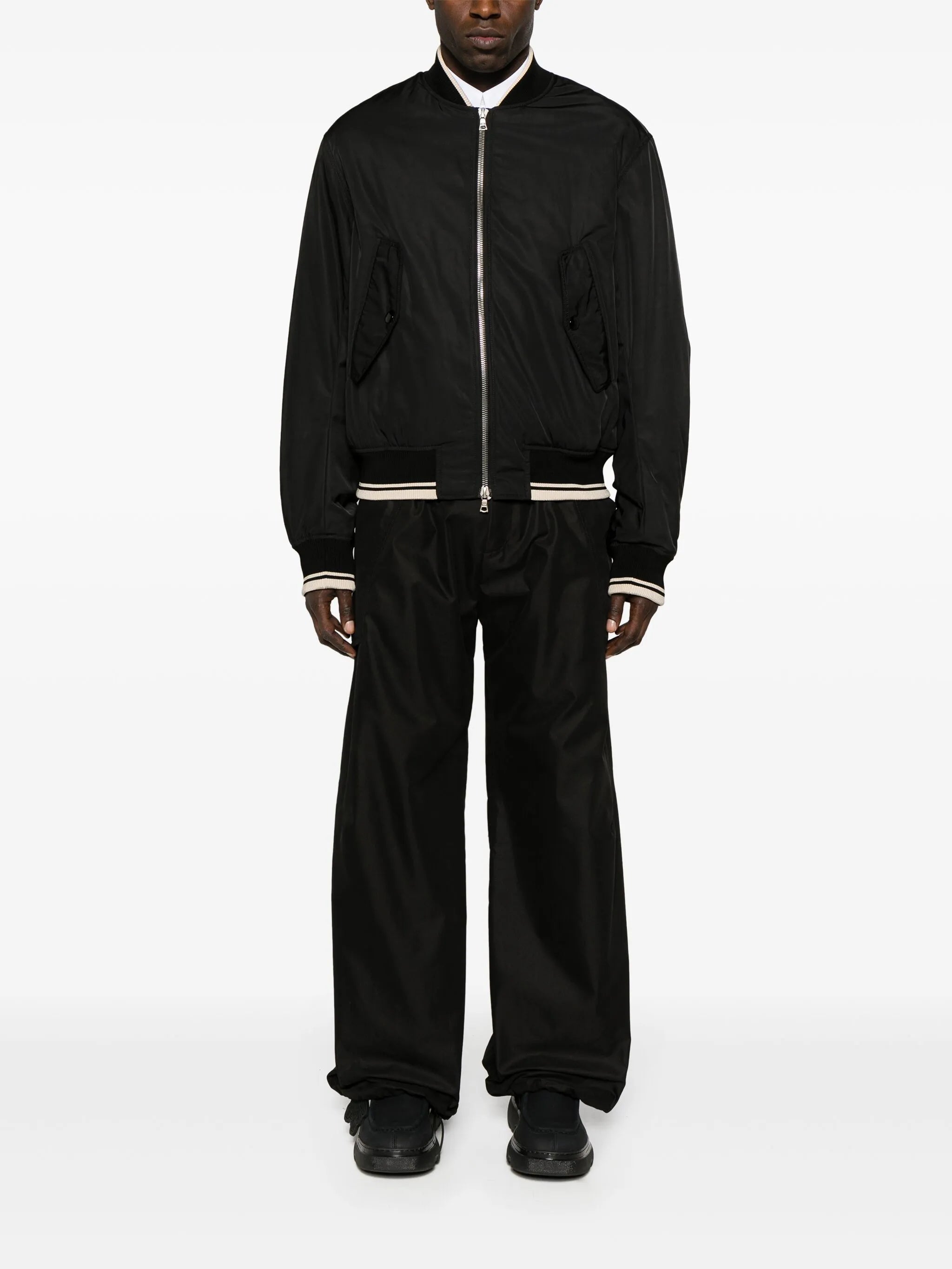 Vellow padded bomber jacket