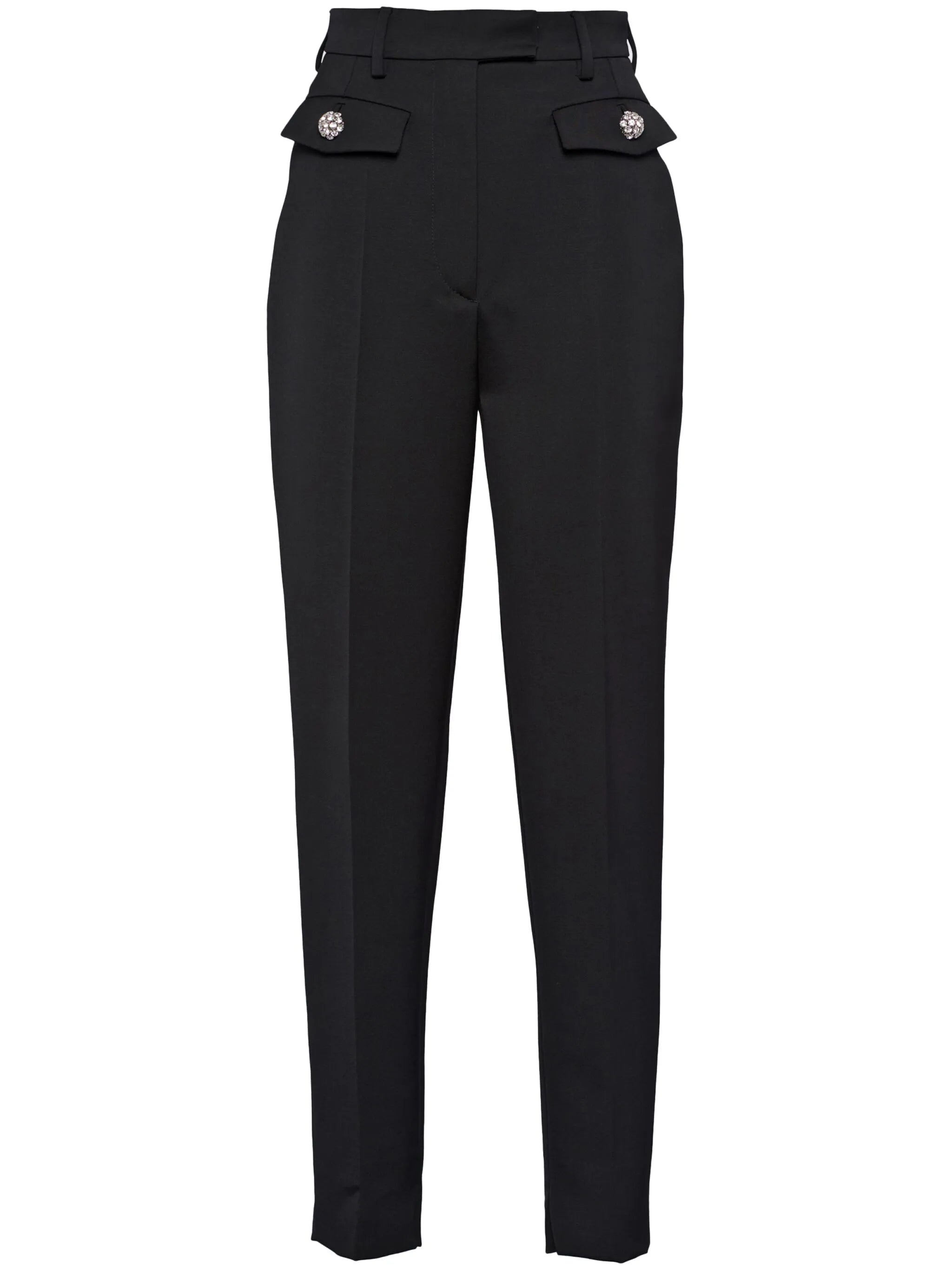 wool sateen trousers