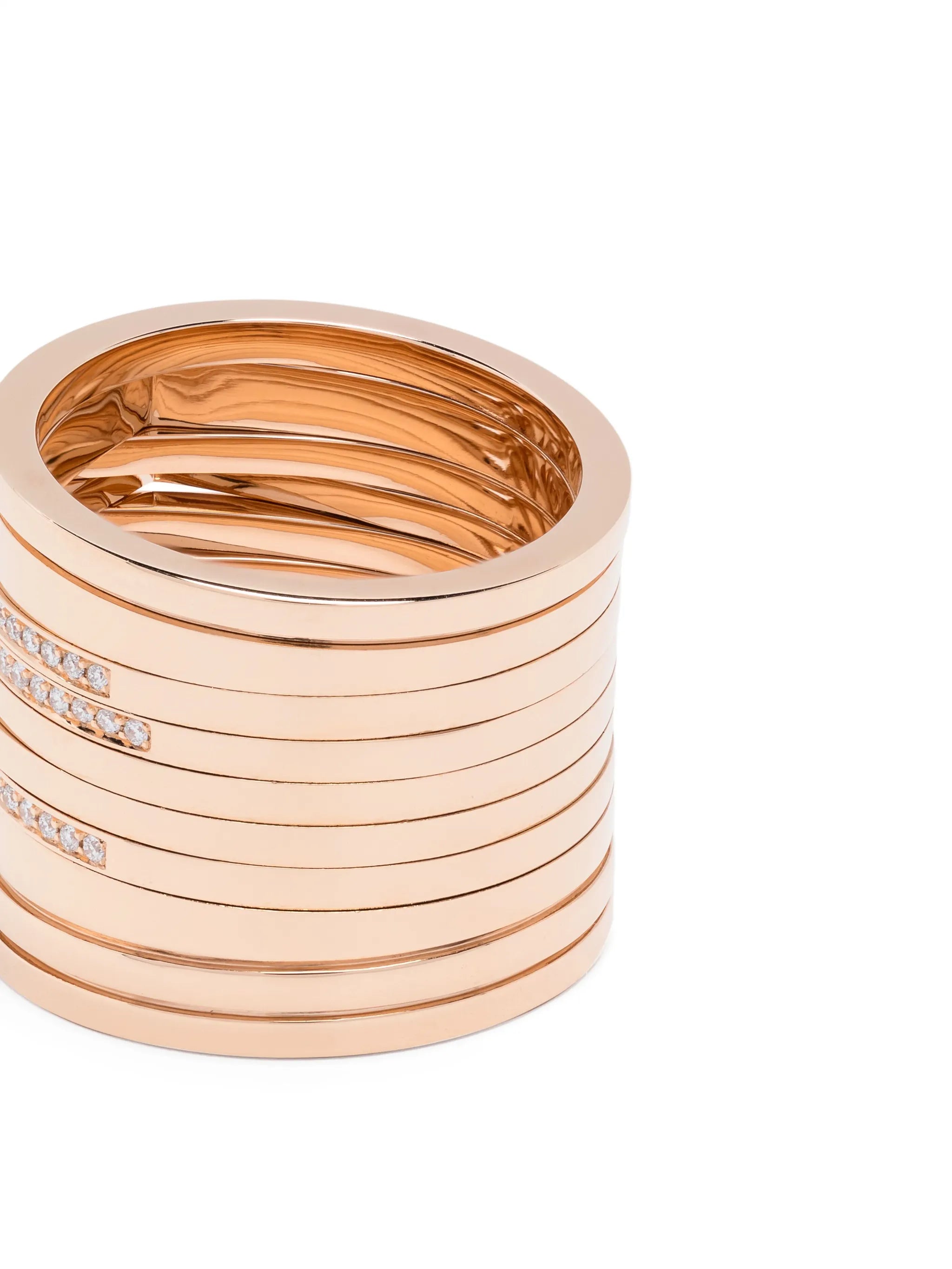 18kt rose gold Antifer diamond ring