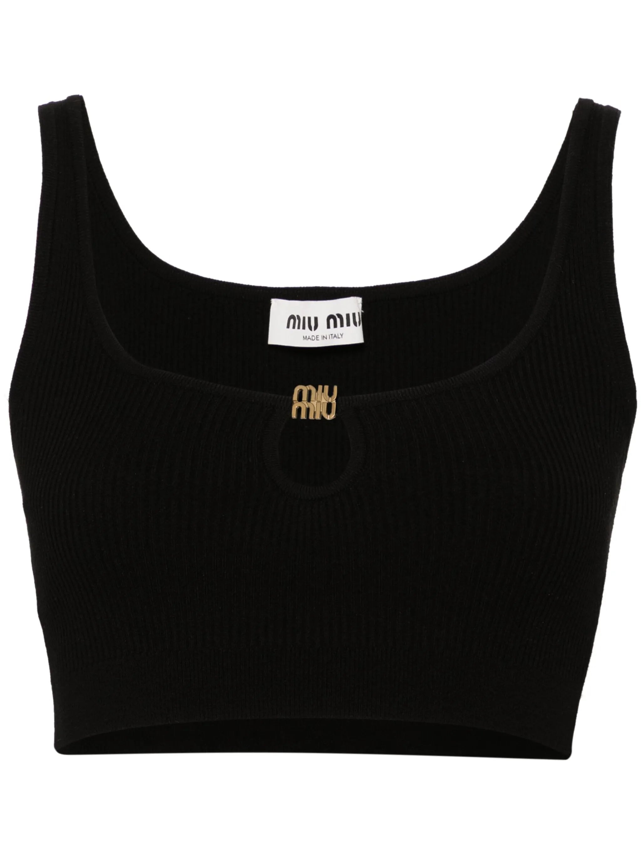 ribbed cropped tank top