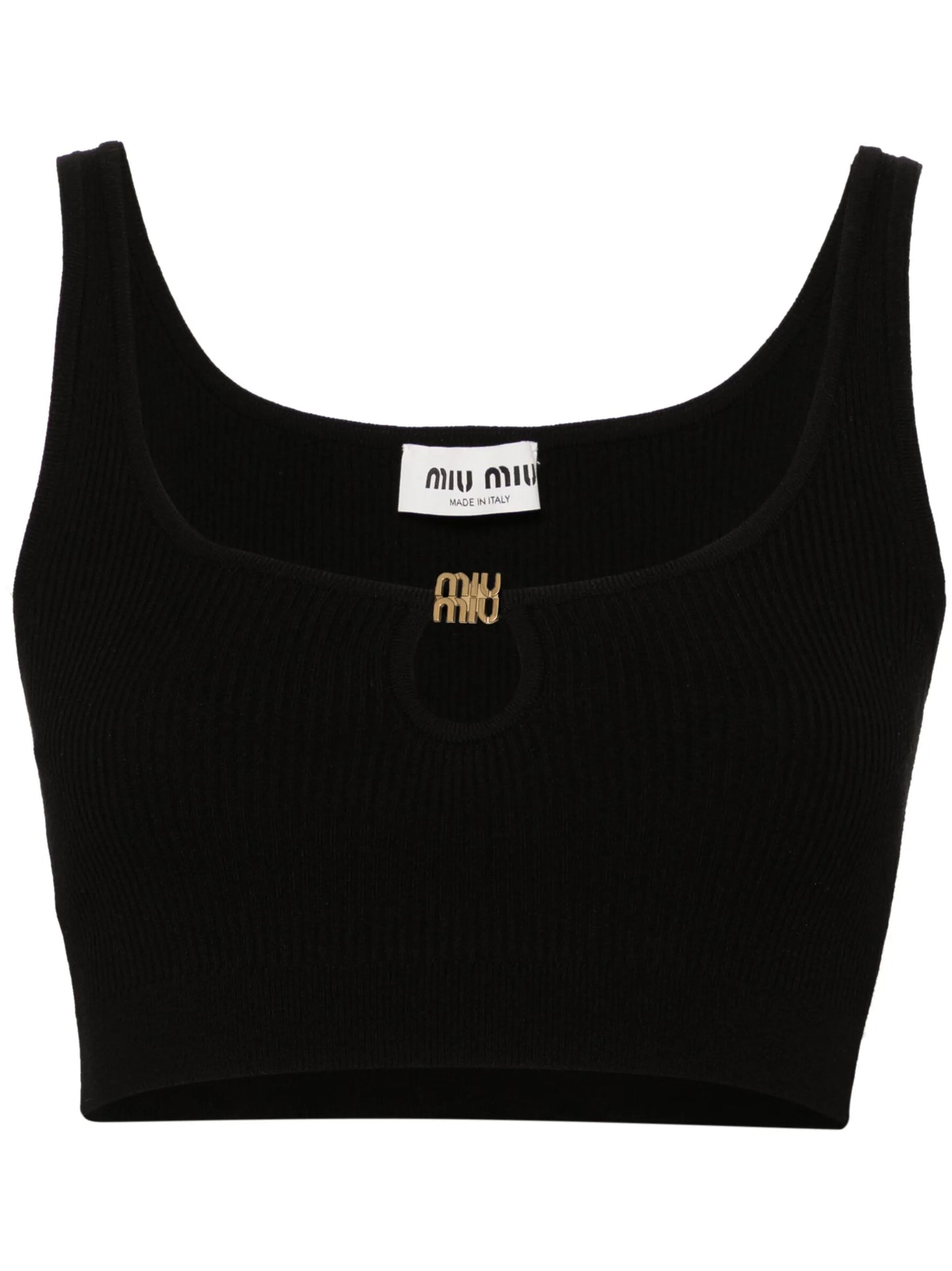 ribbed cropped tank top