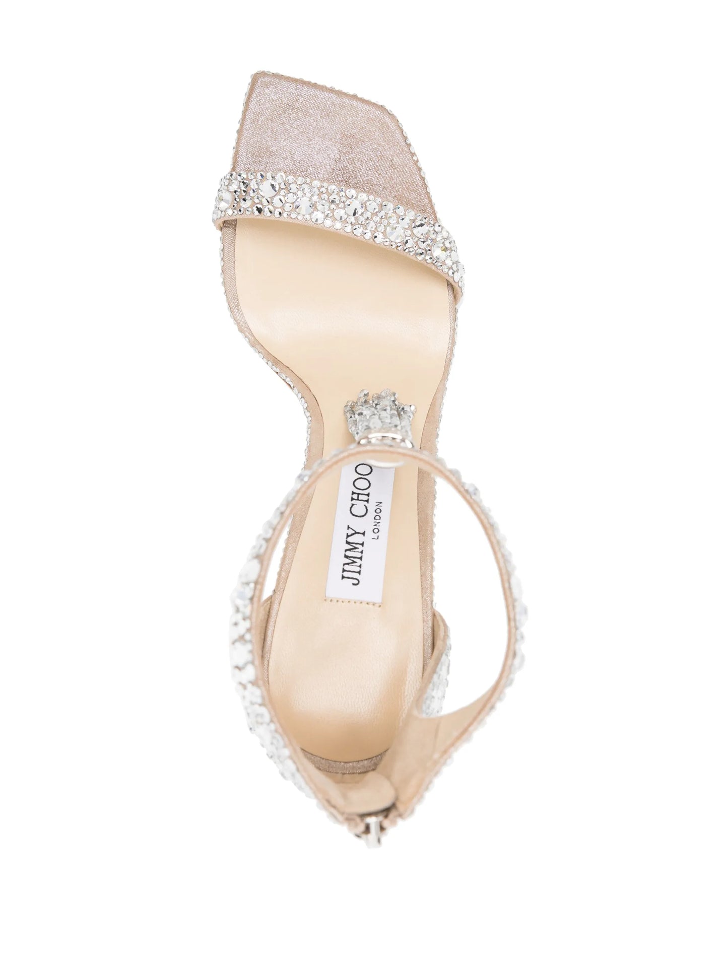 Vinca 95mm crystal-embellished sandals