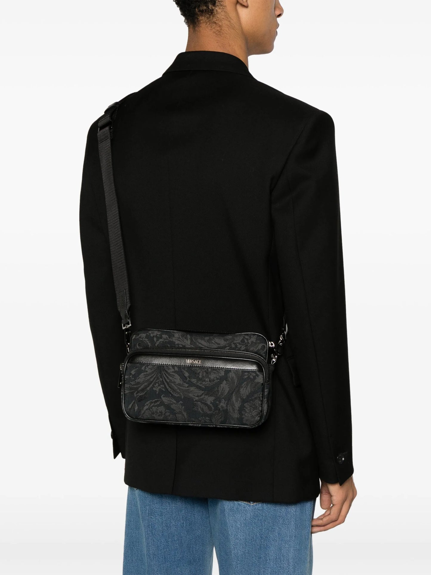 Athena Barocco-print messenger bag