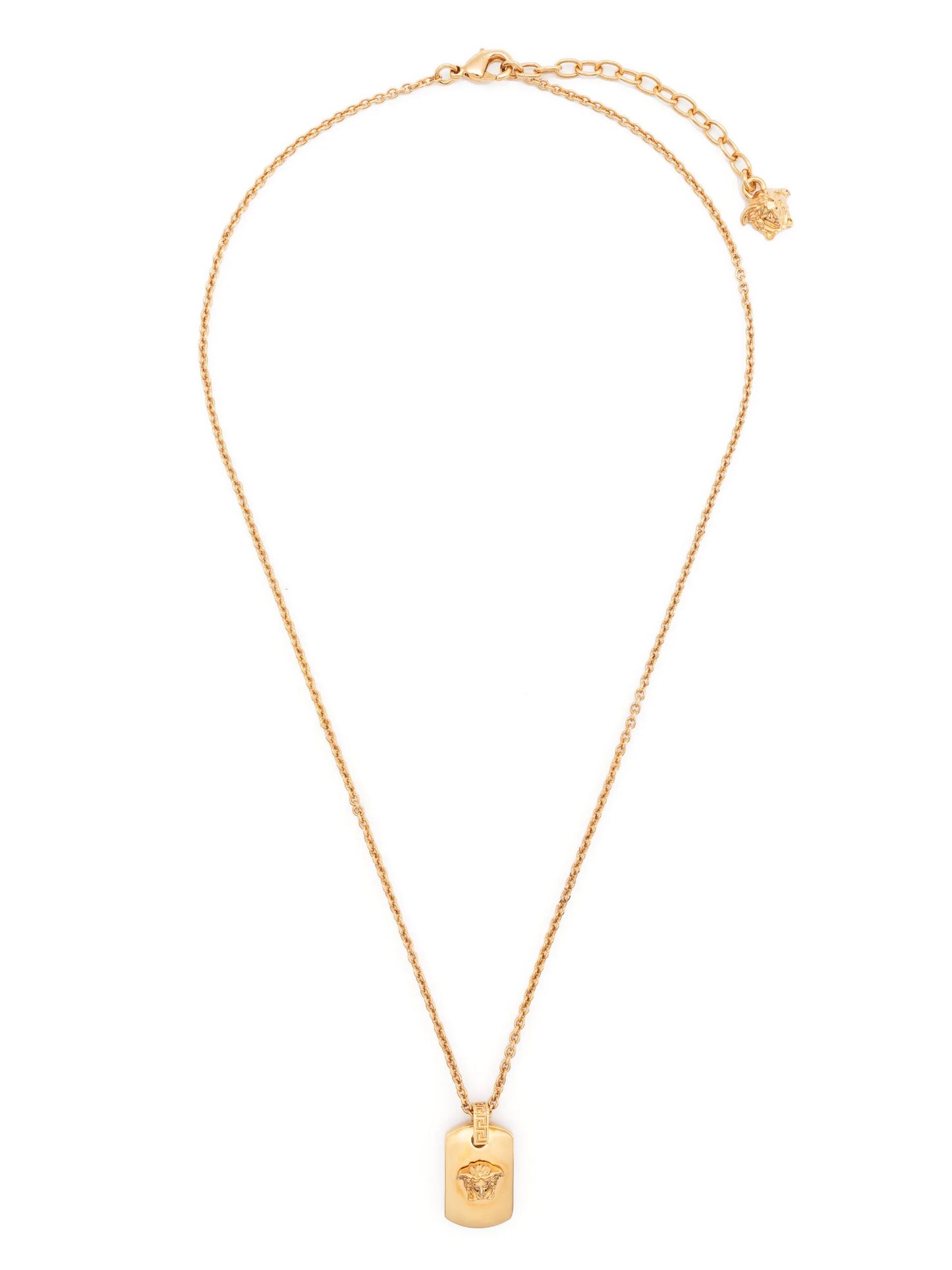 Medusa-pendant chain necklace