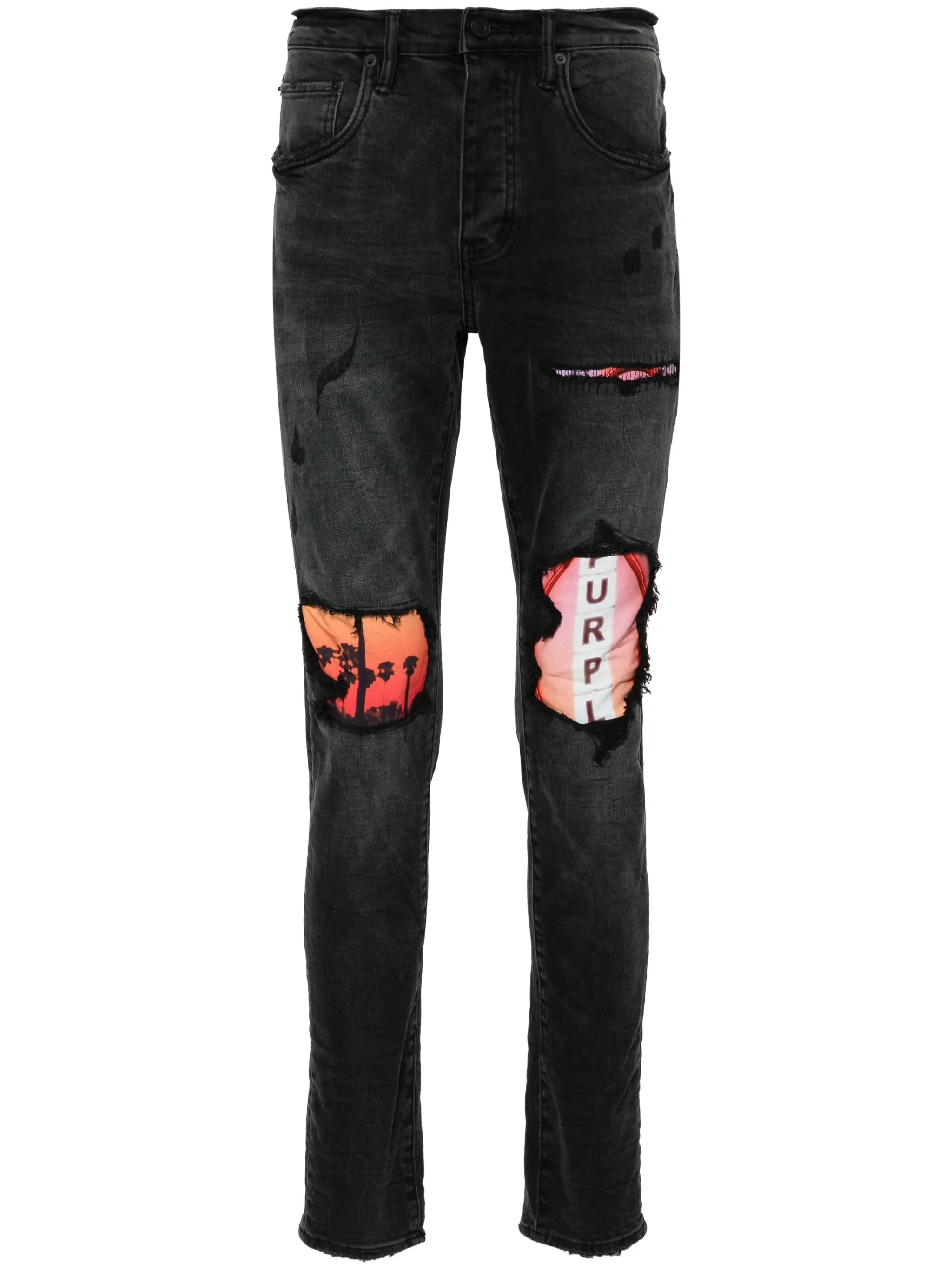 x Blue Sky low-rise slim-leg jeans