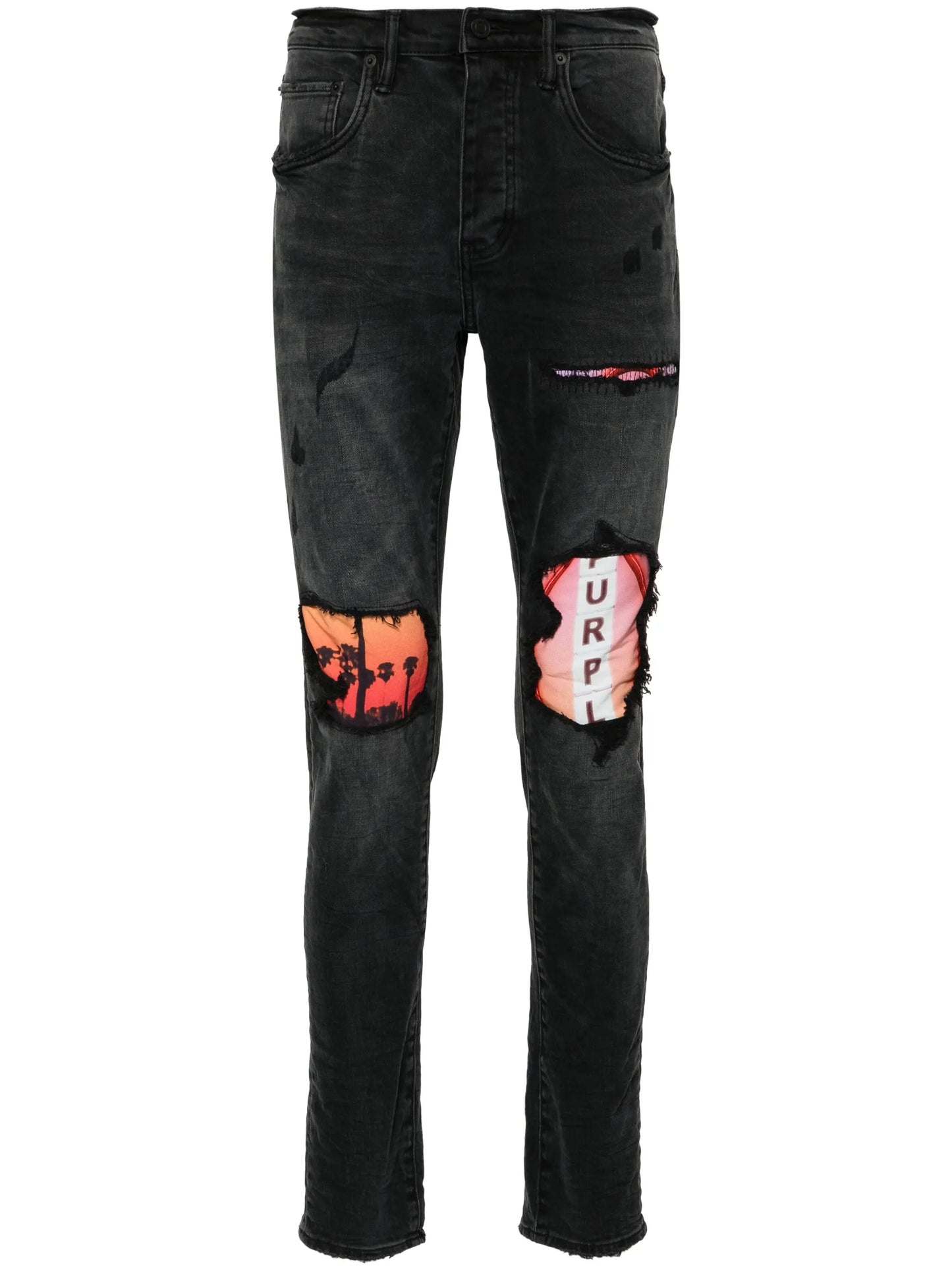 x Blue Sky low-rise slim-leg jeans
