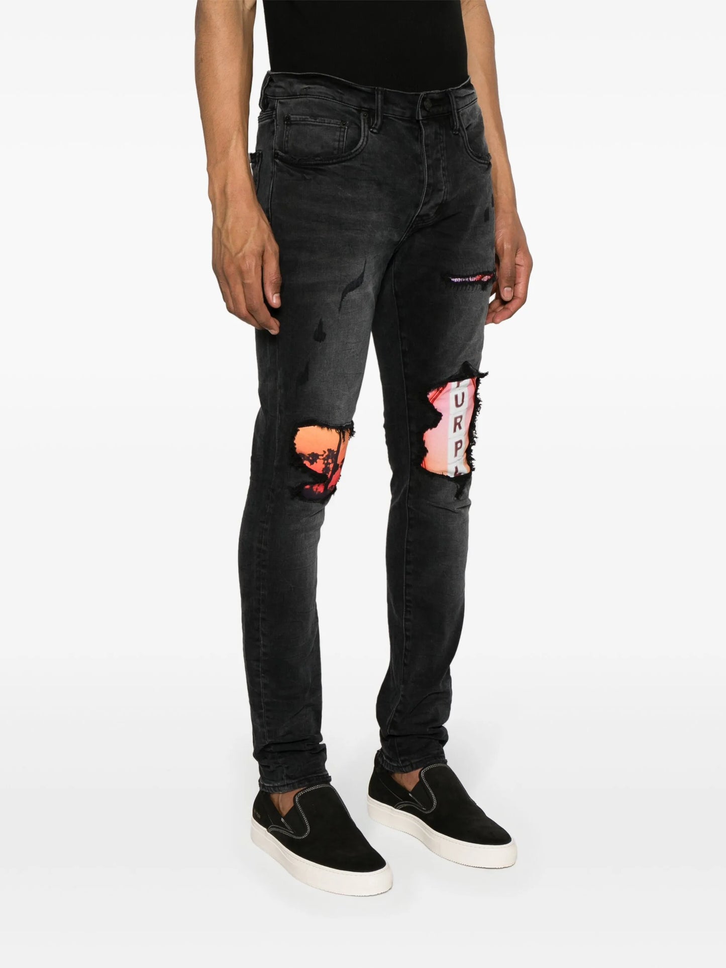 x Blue Sky low-rise slim-leg jeans