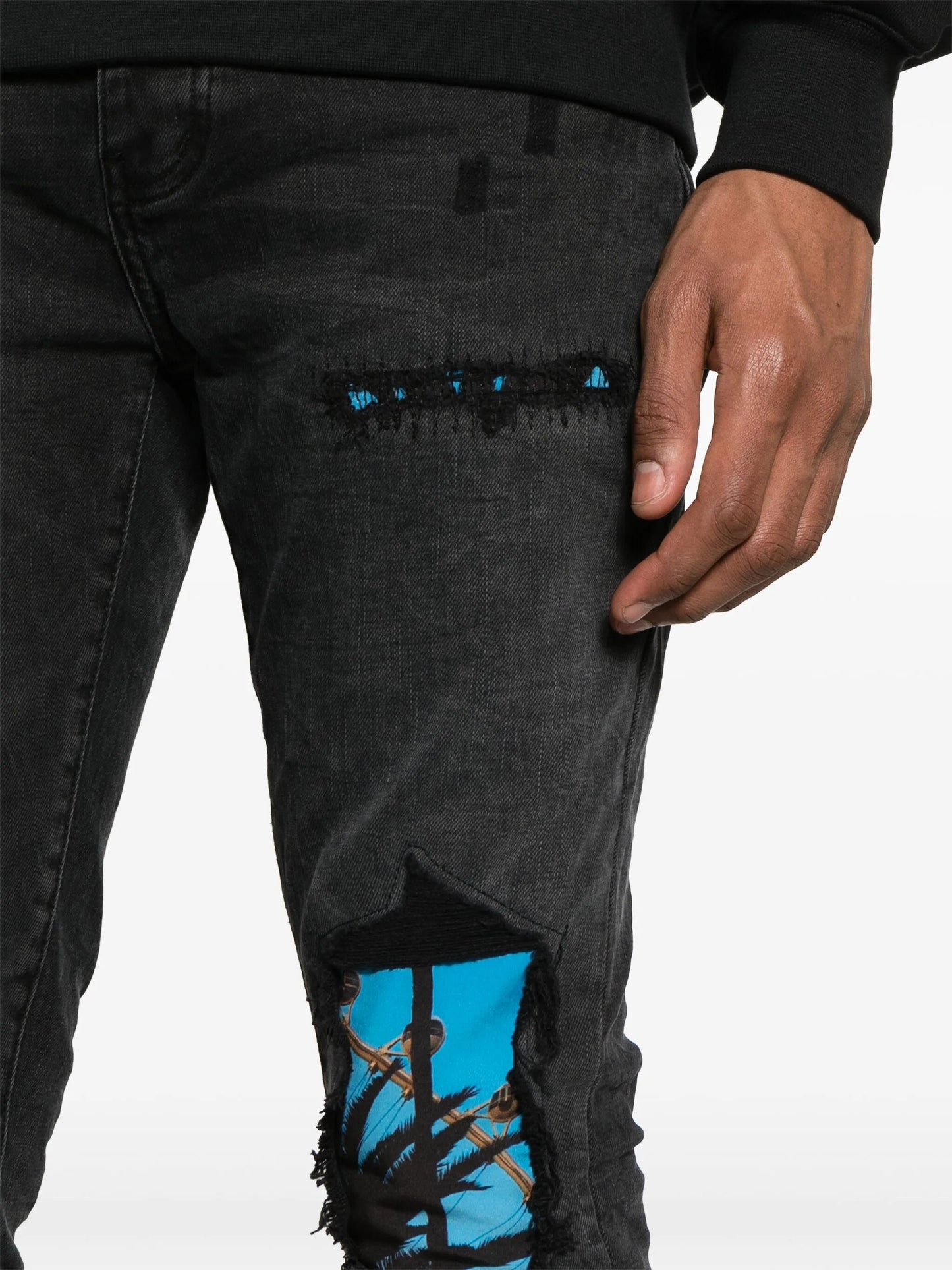 x Blue Sky low-rise slim-leg jeans