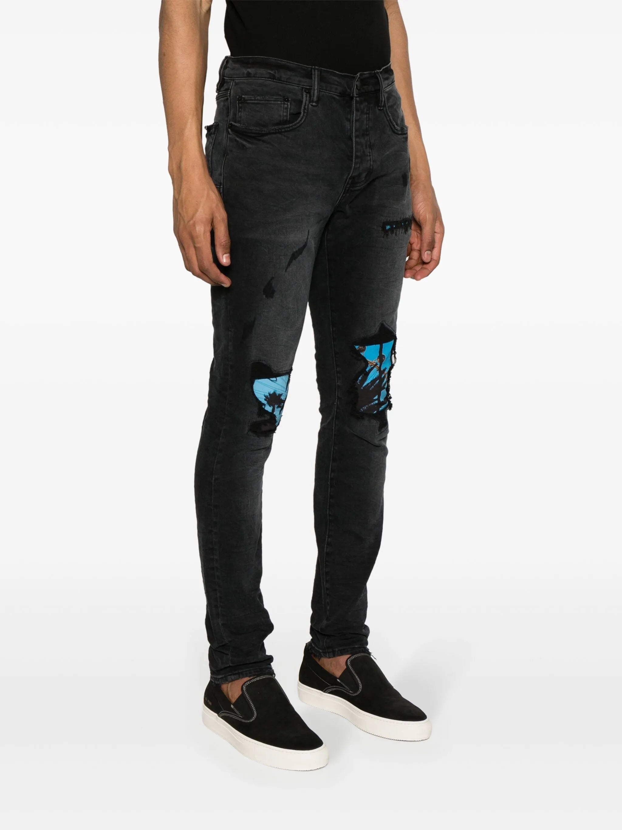 x Blue Sky low-rise slim-leg jeans