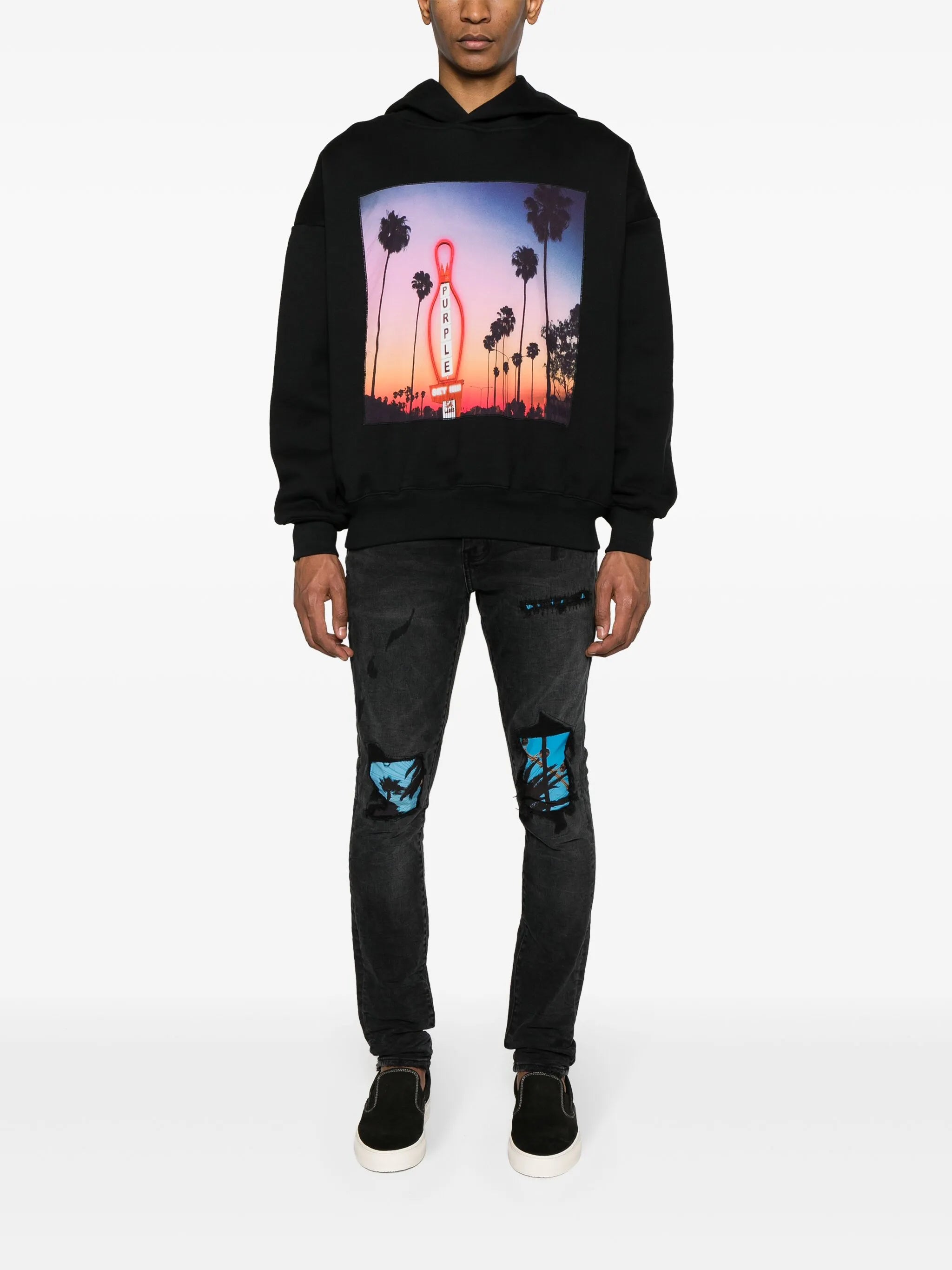 x Blue Sky low-rise slim-leg jeans