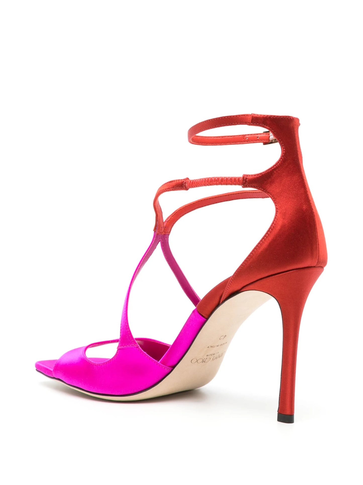 Azia 95mm satin sandals