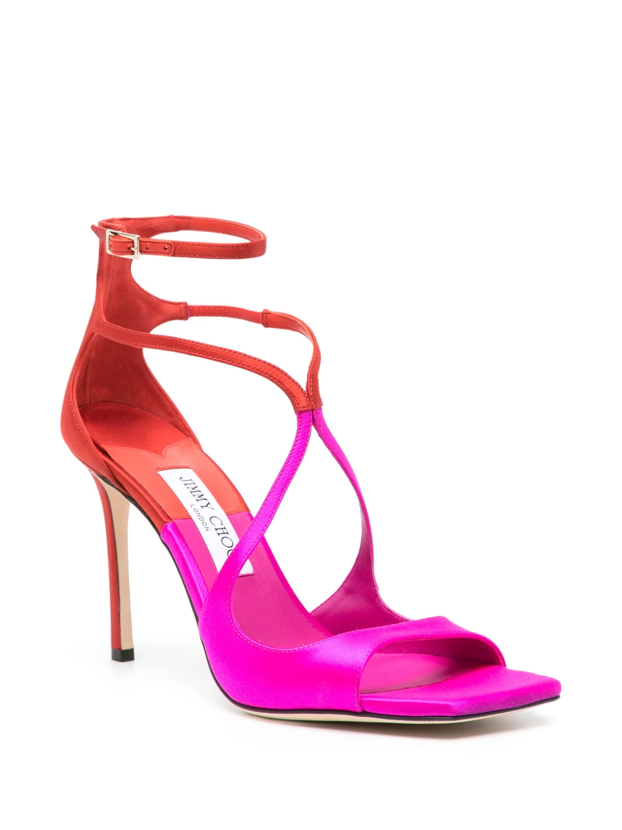 Azia 95mm satin sandals