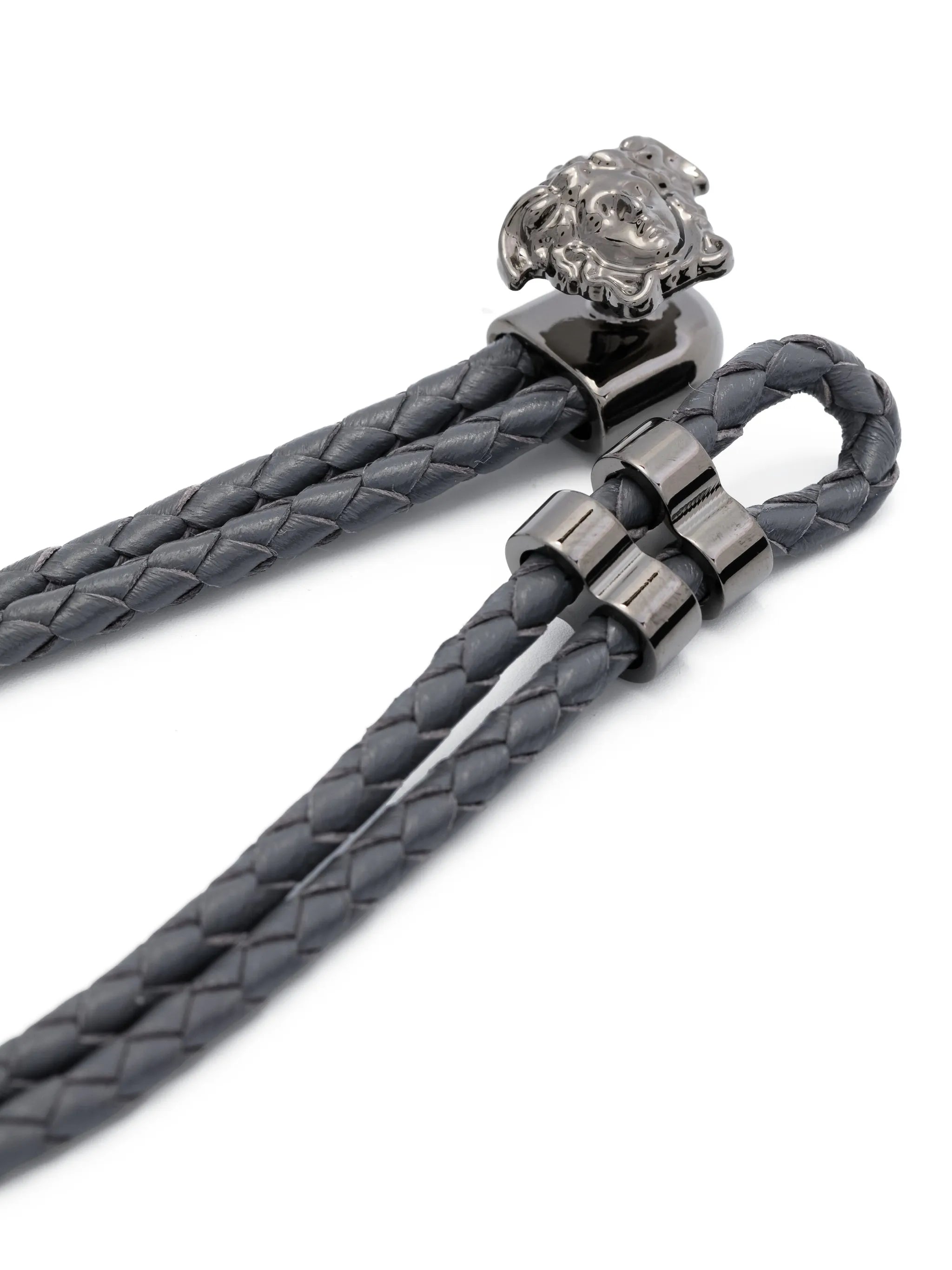 Medusa braided leather bracelet