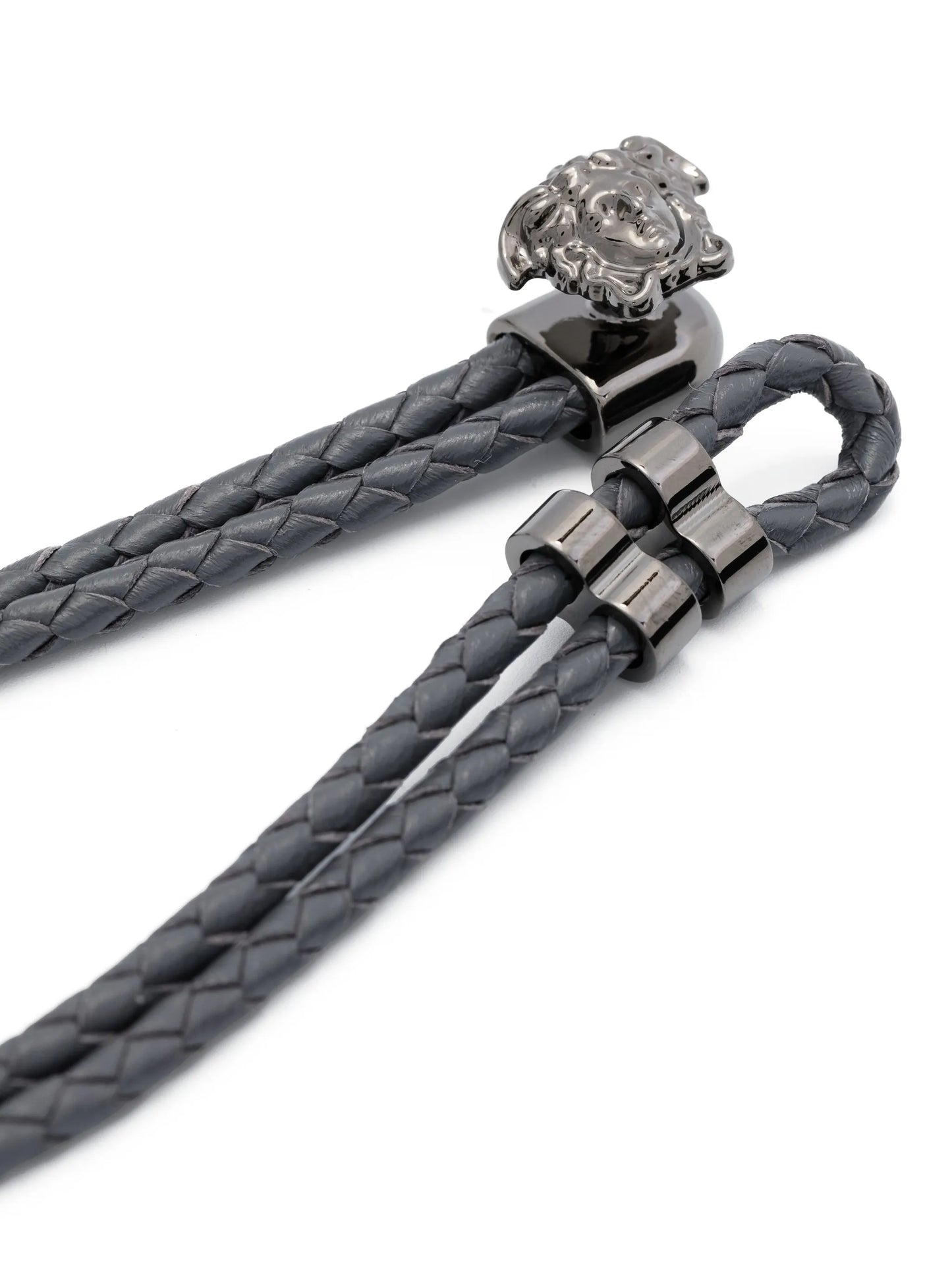 Medusa braided leather bracelet