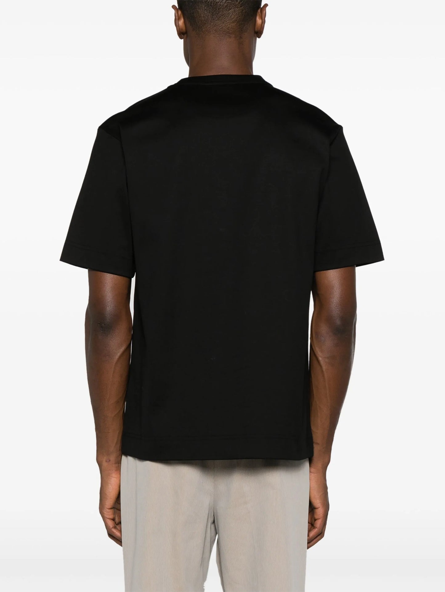 logo-patch crew neck T-shirt