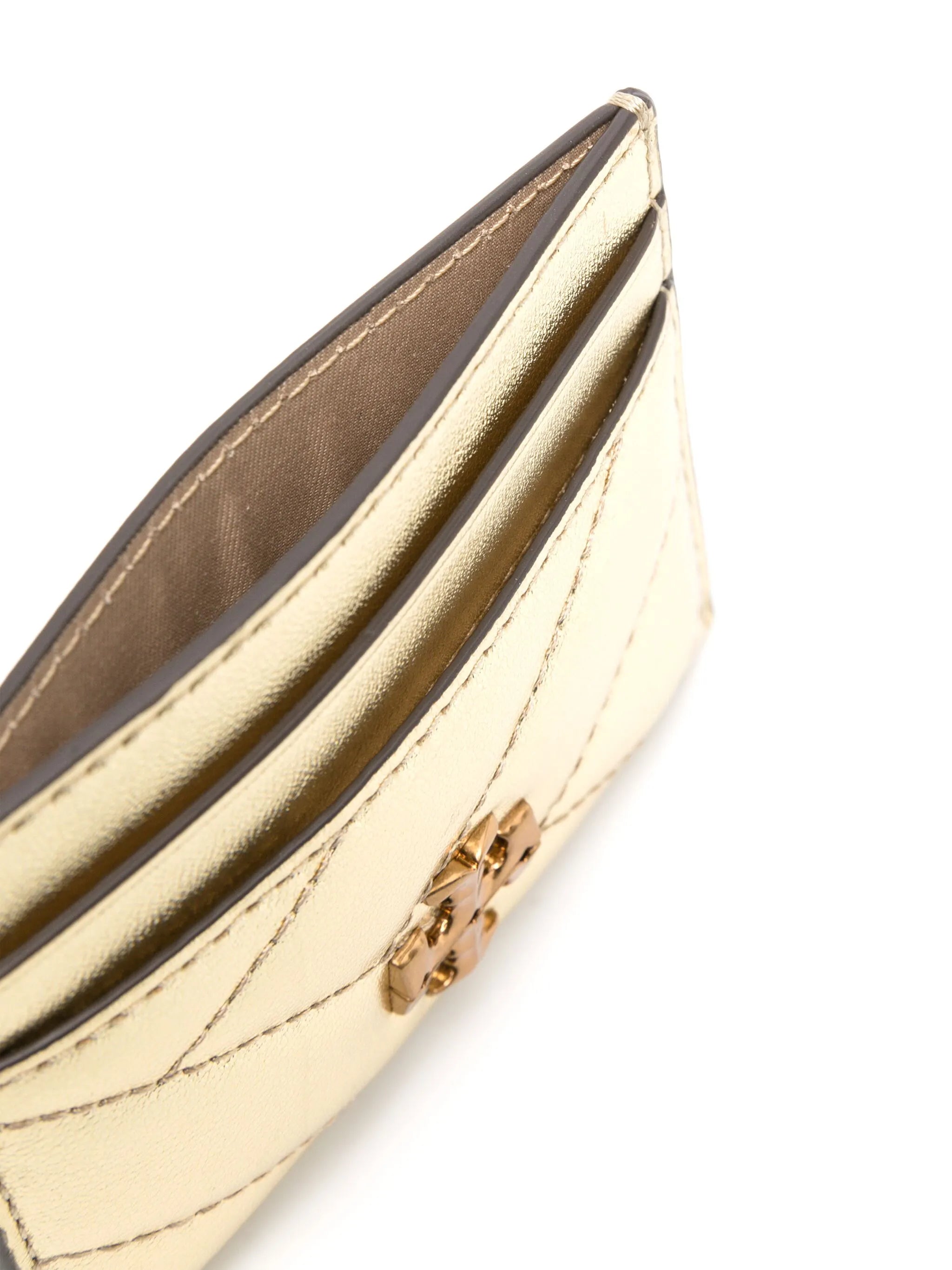 Kira Chevron Metallic card holder