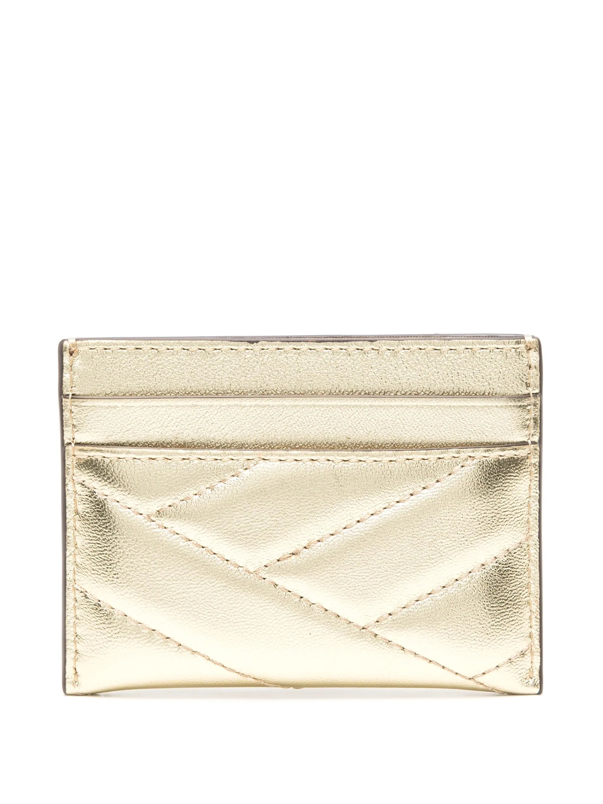 Kira Chevron Metallic card holder