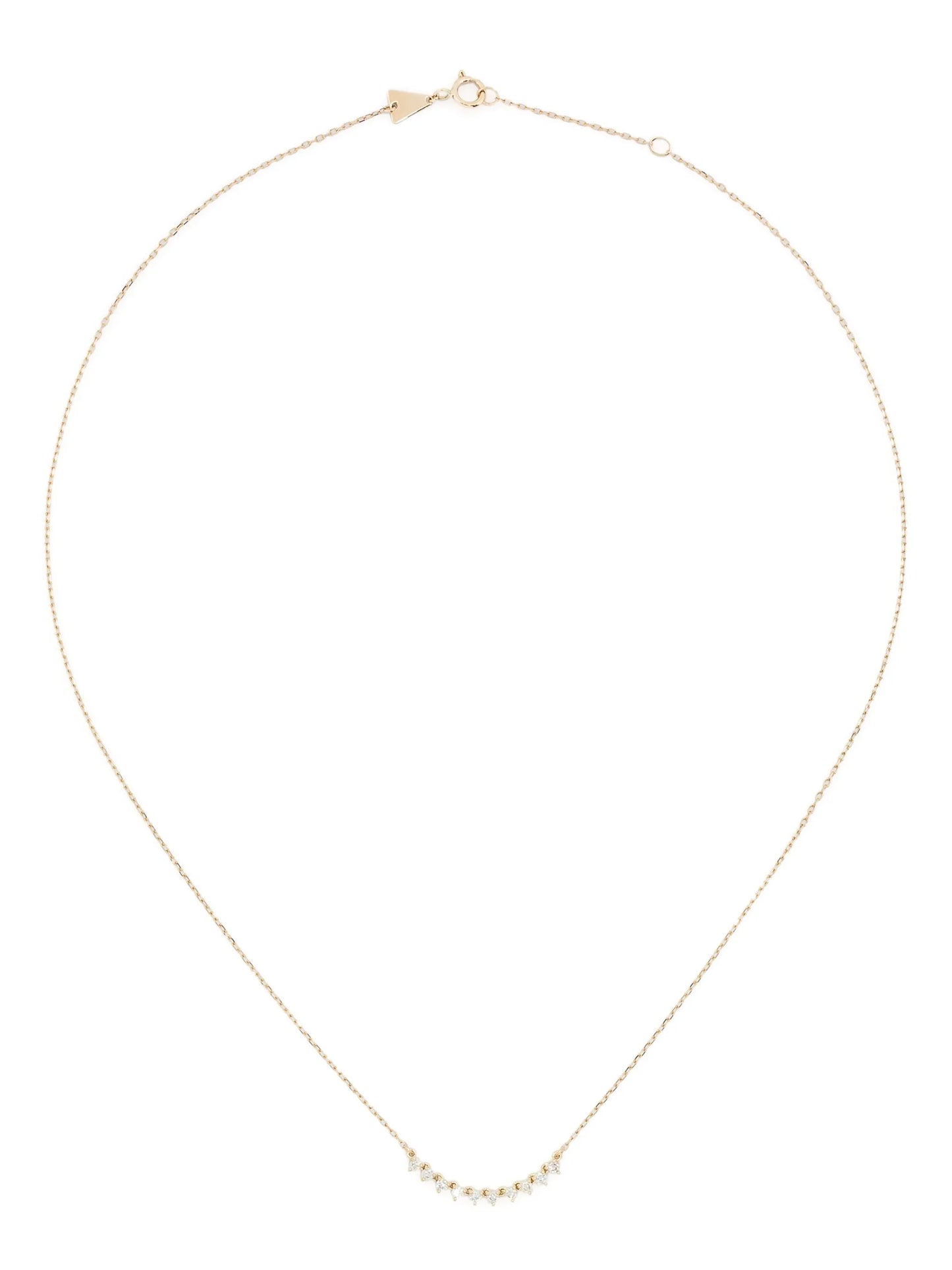 14kt yellow gold diamond chain necklace
