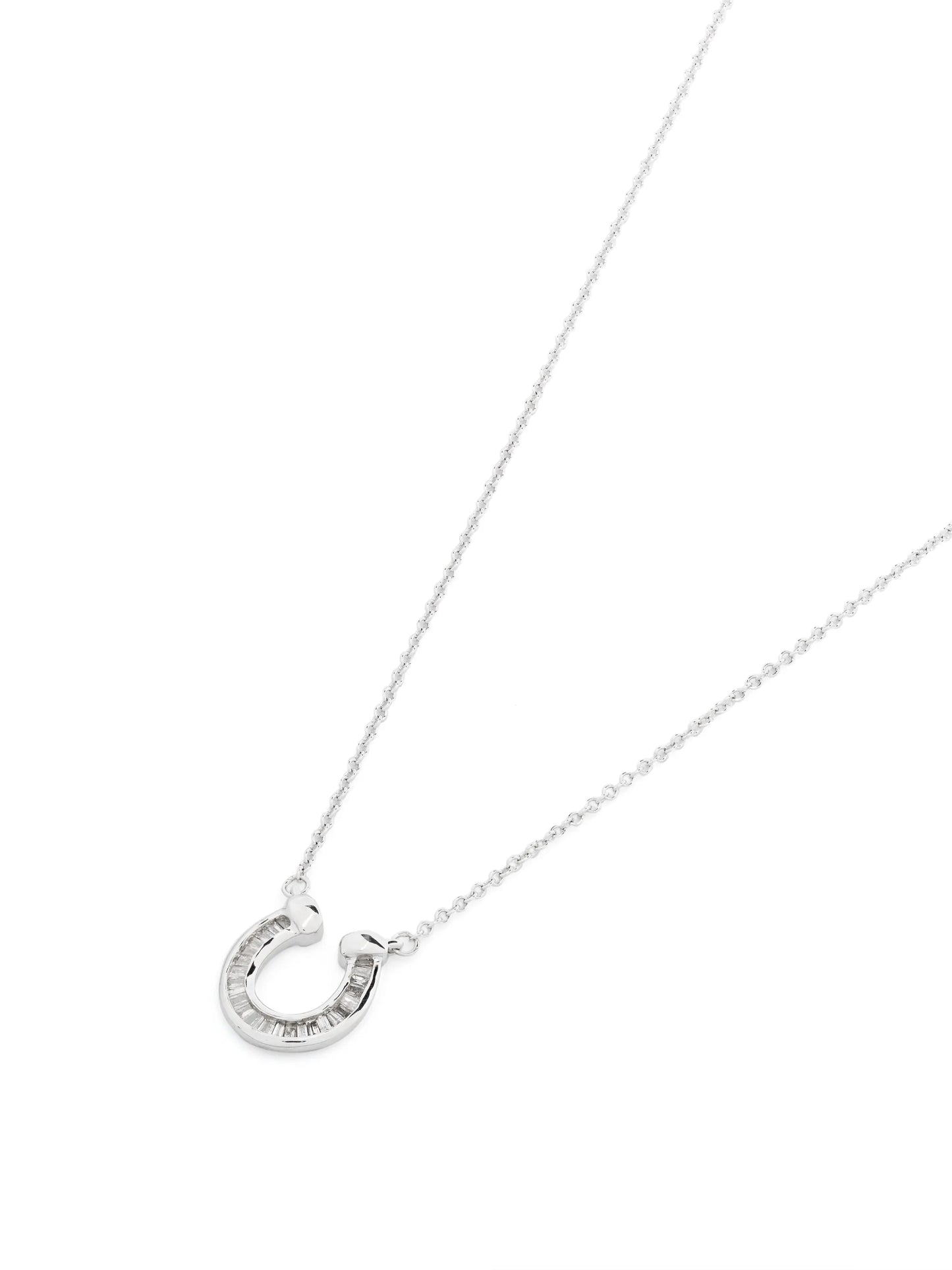 Horseshoe Pendant sterling silver necklace