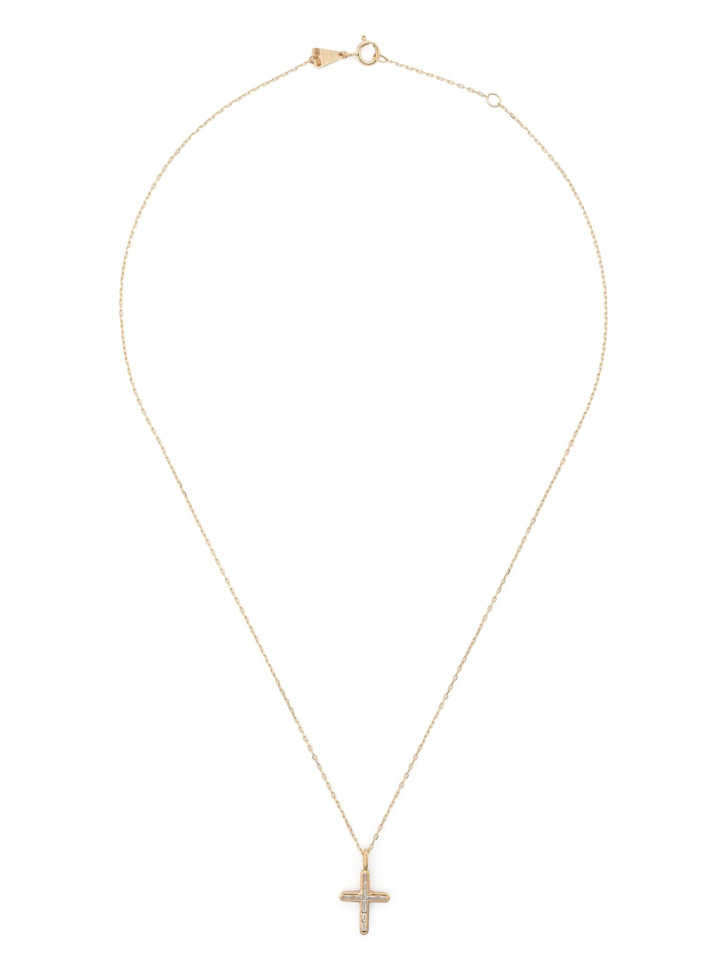 14kt yellow gold diamond pendant necklace