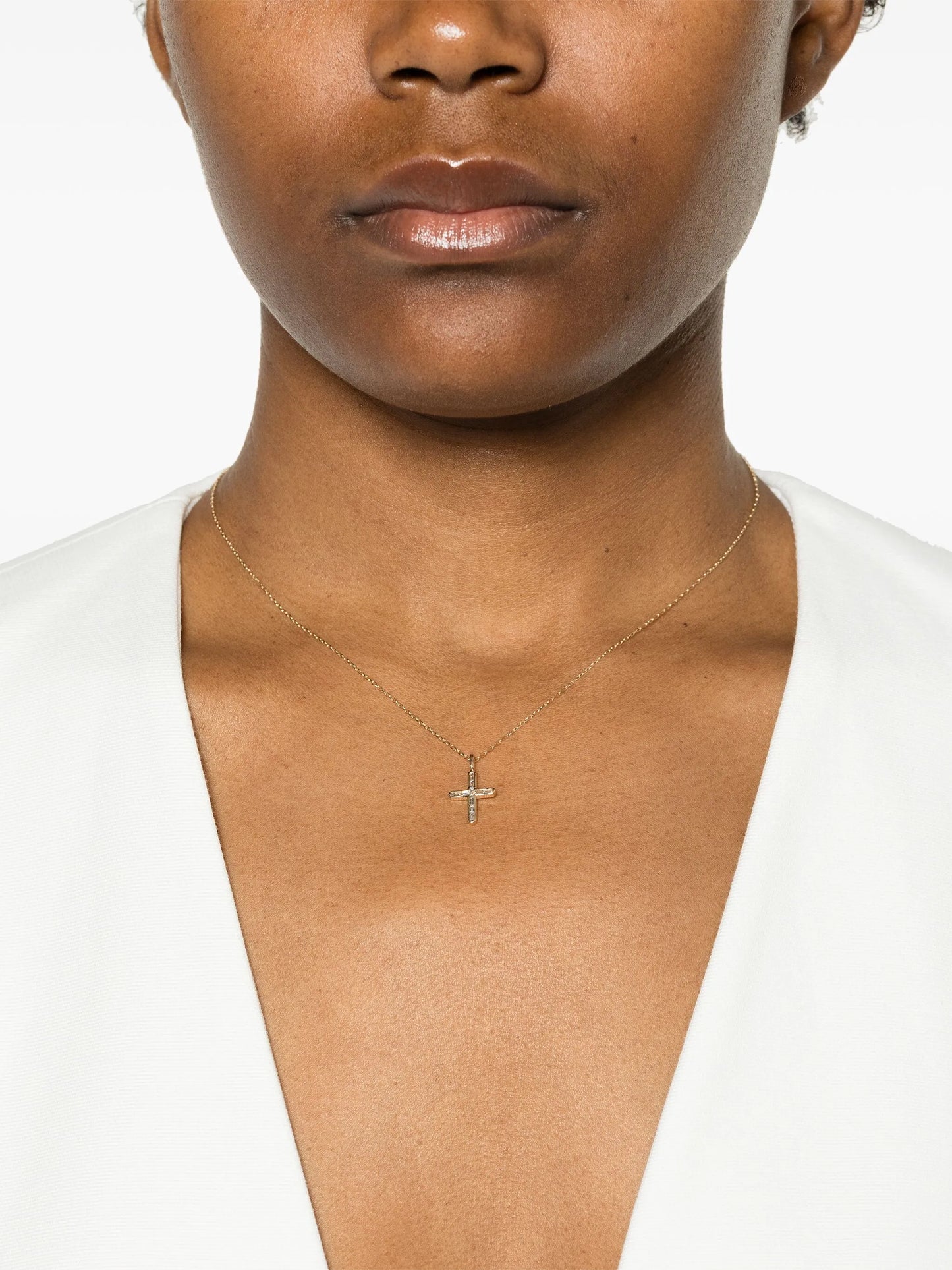 14kt yellow gold diamond pendant necklace