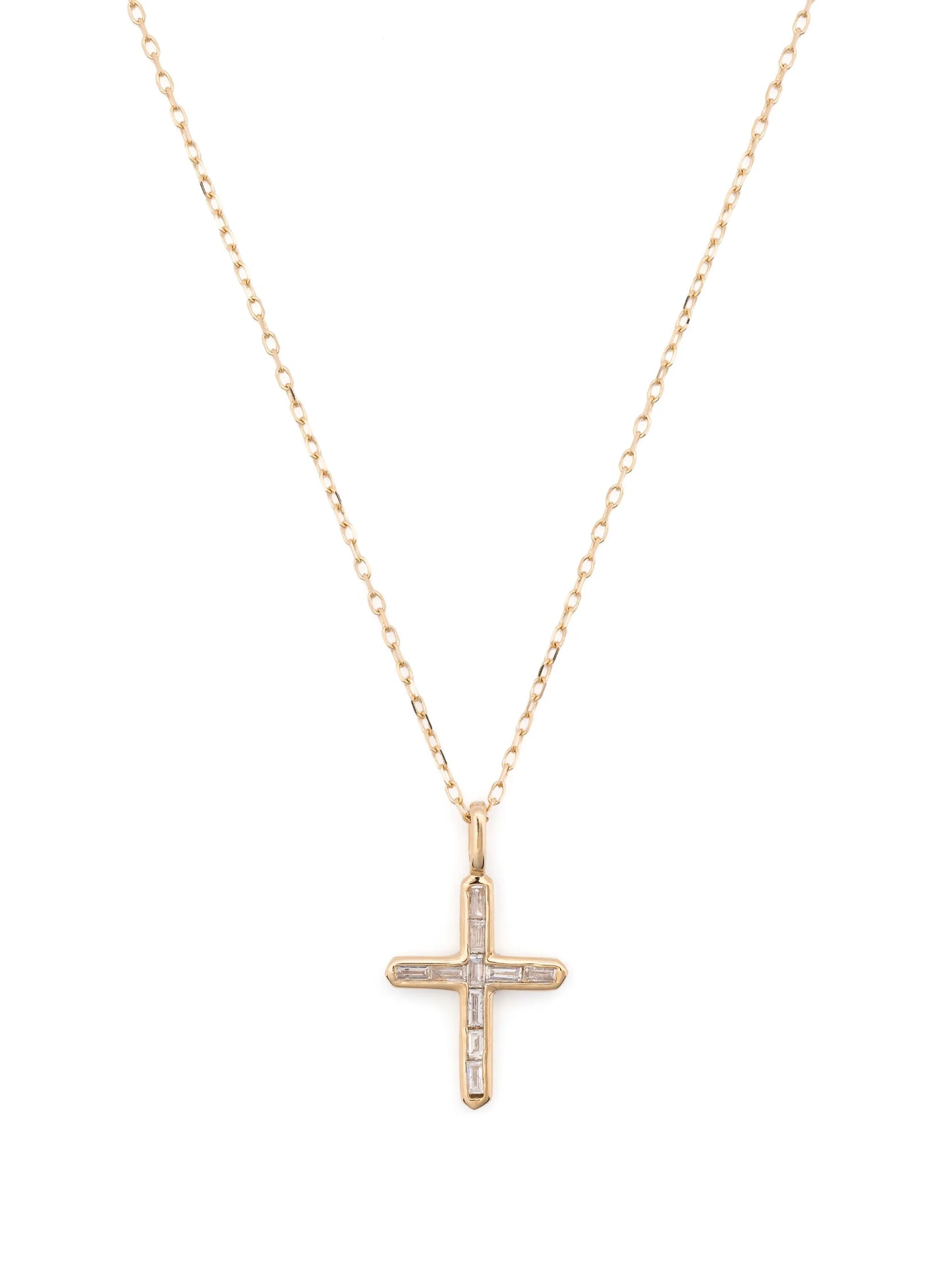 14kt yellow gold diamond pendant necklace