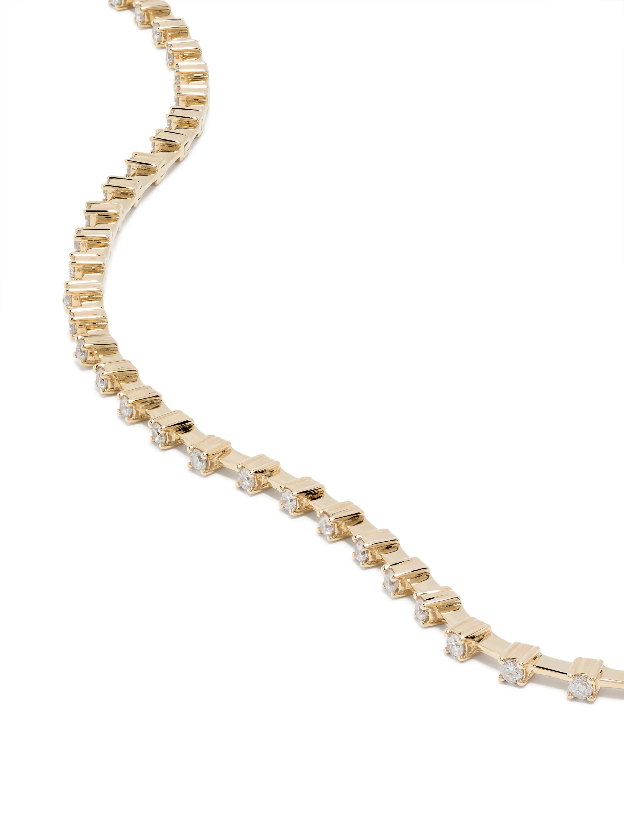 14kt yellow gold tennis bracelet