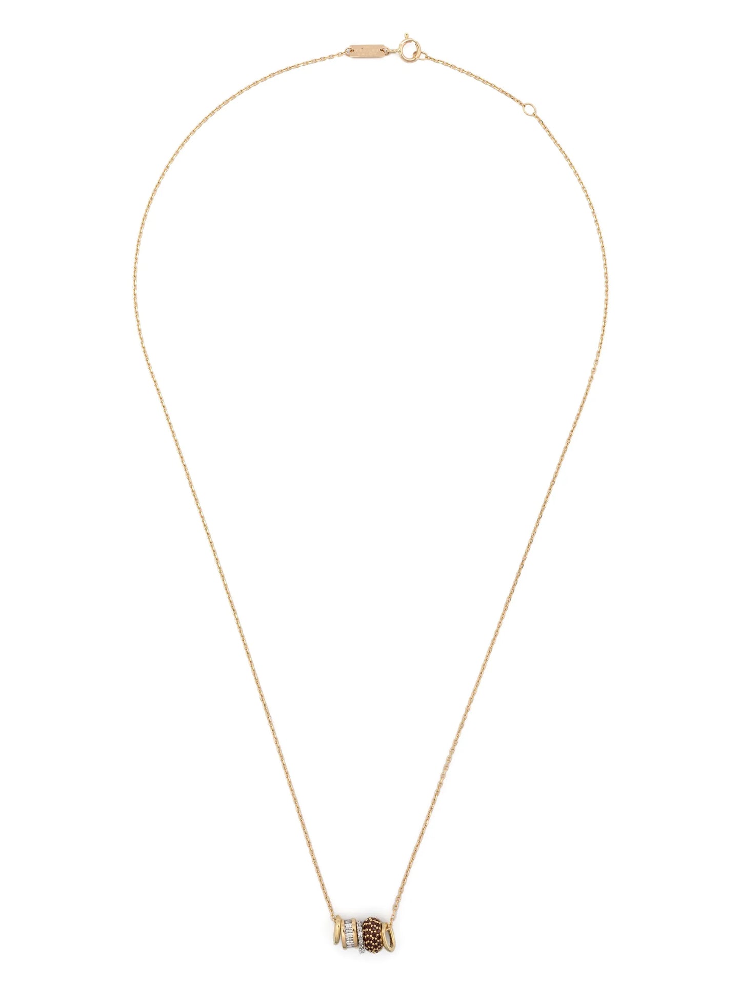 14kt yellow gold Bead Party Rager diamond necklace