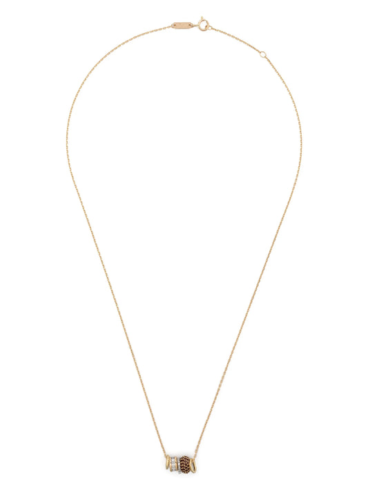 14kt yellow gold Bead Party Rager diamond necklace