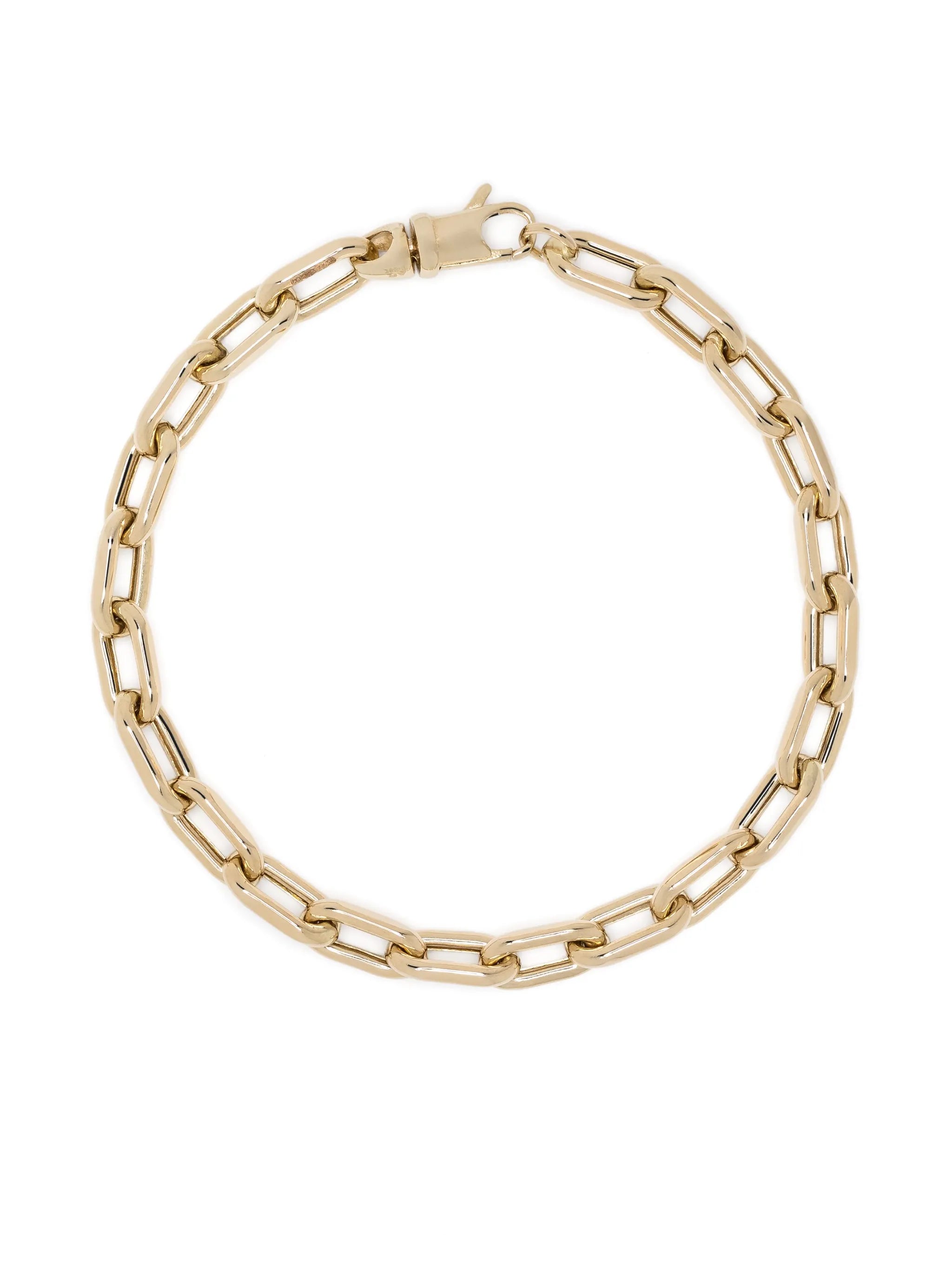 14kt yellow gold Italian chain bracelet
