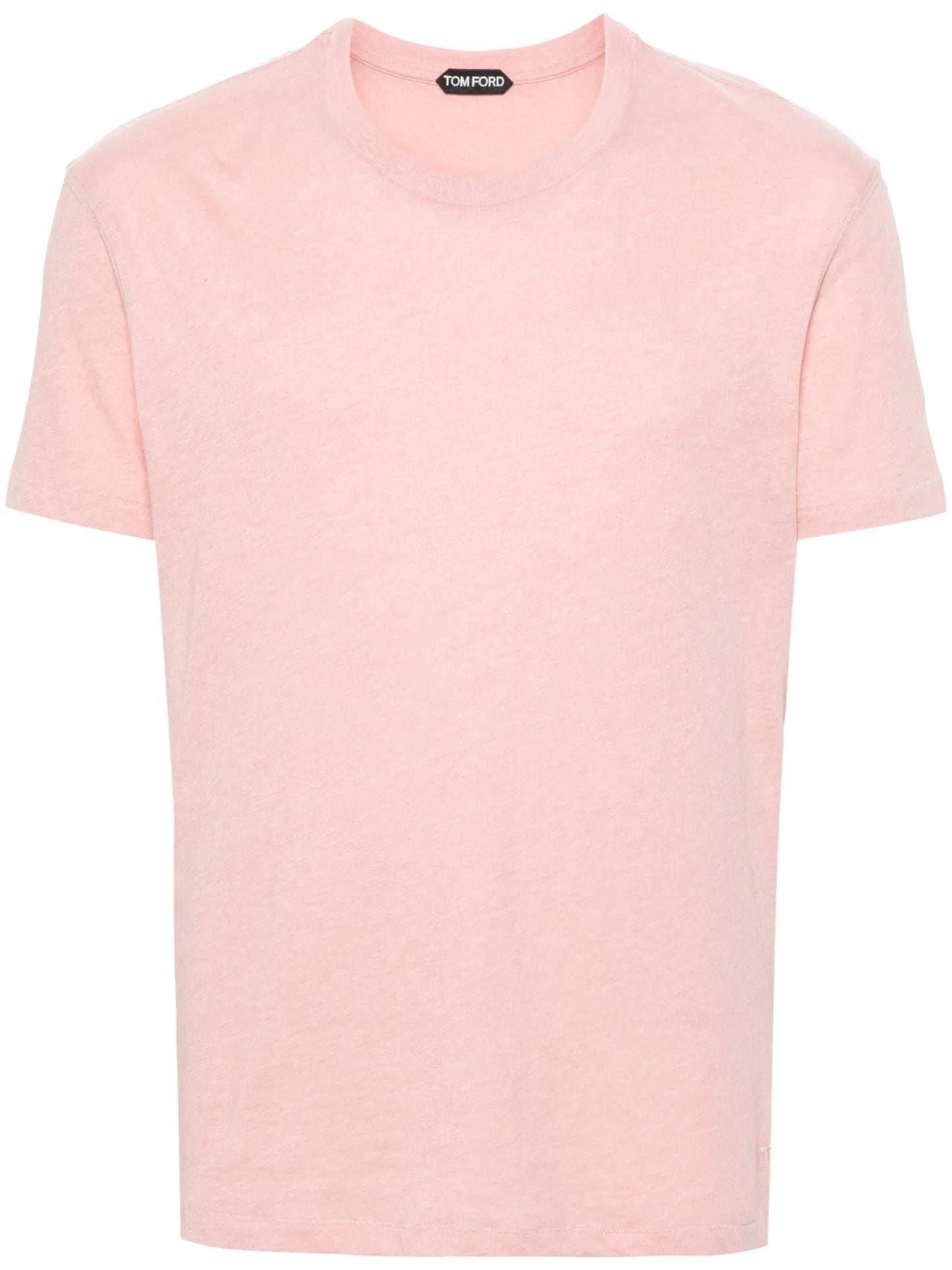 logo-embroidered mélange T-shirt